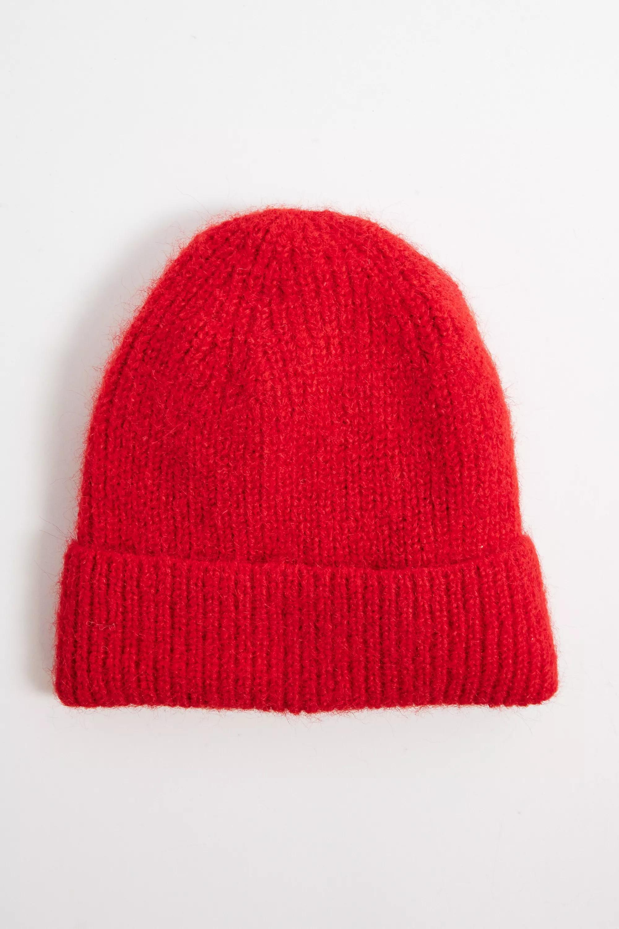 Red Uo Luka Soft Knit Beanie, RED, large image number 1