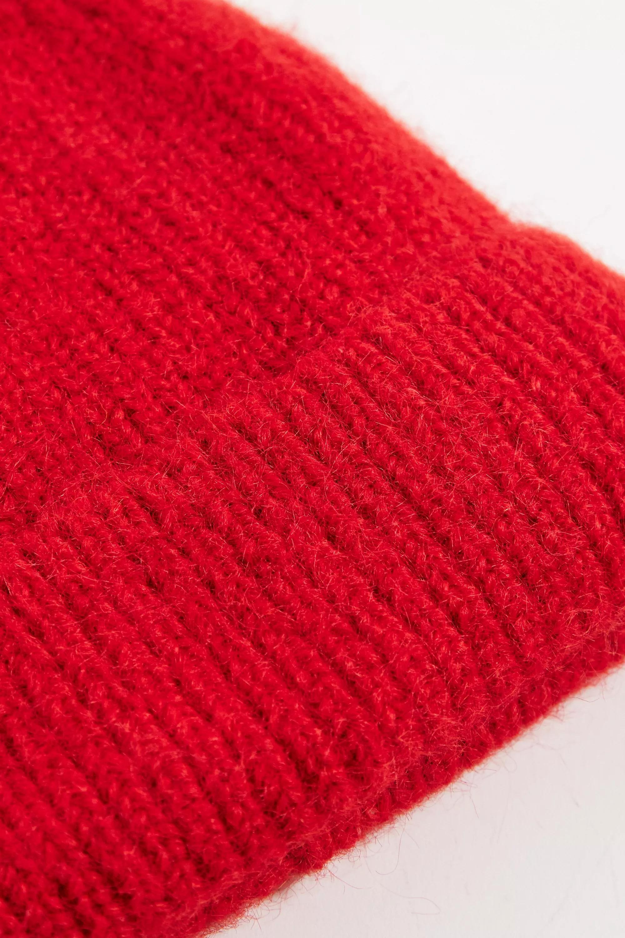 Red Uo Luka Soft Knit Beanie, RED, large image number 2