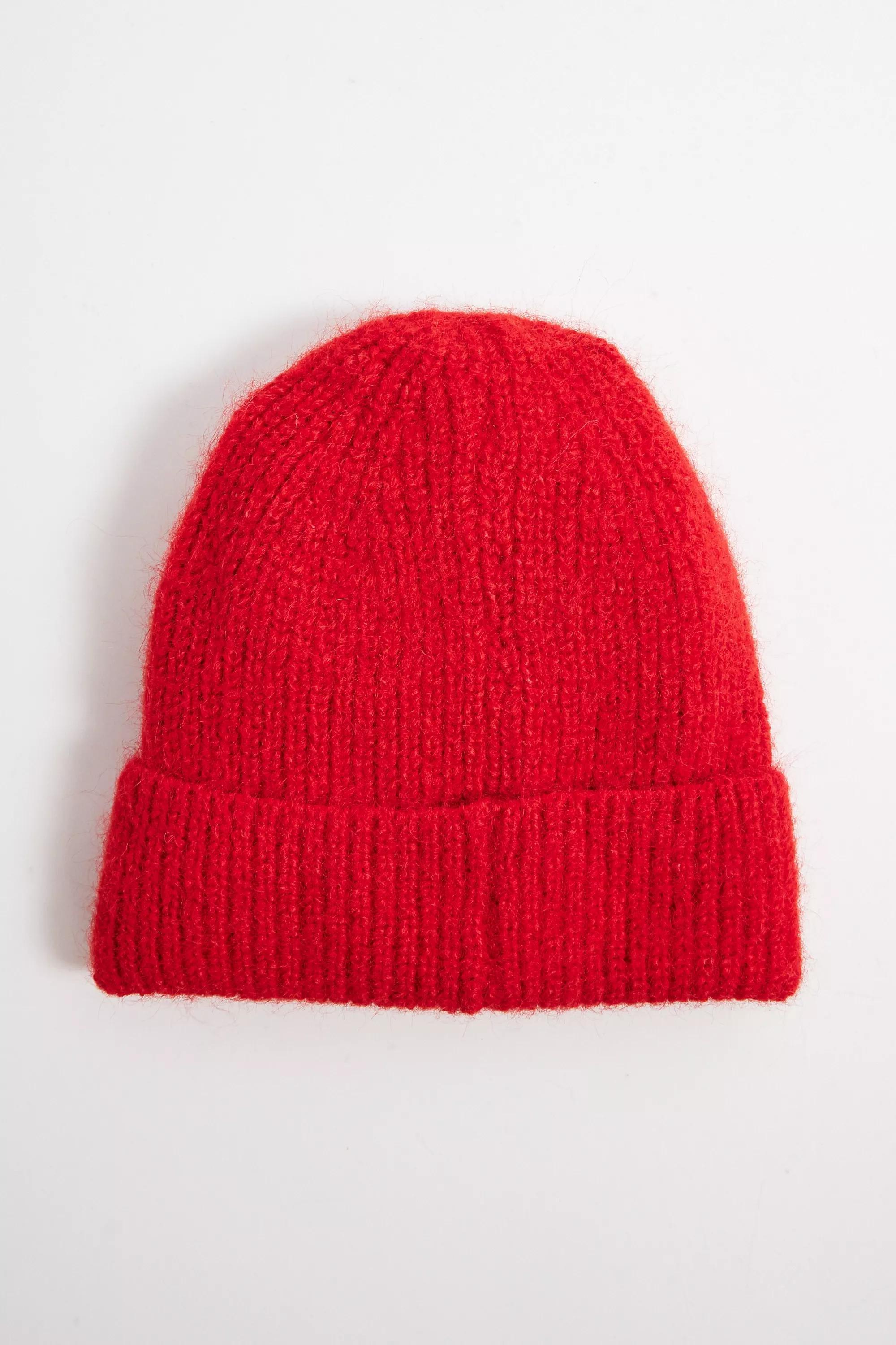 Red Uo Luka Soft Knit Beanie, RED, large image number 3