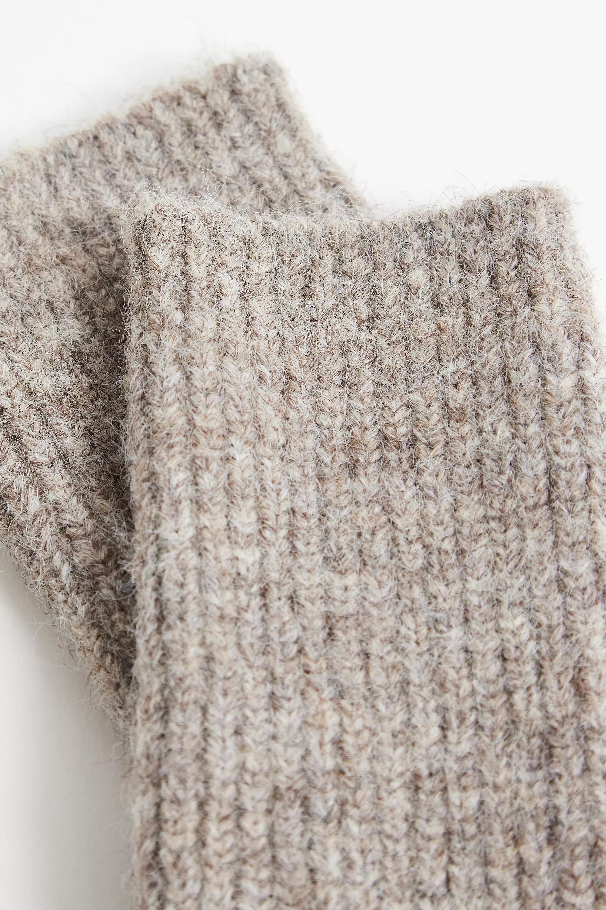 Beige Uo Luka Soft Knit Fingerless Gloves, NEUTR, large image number 2