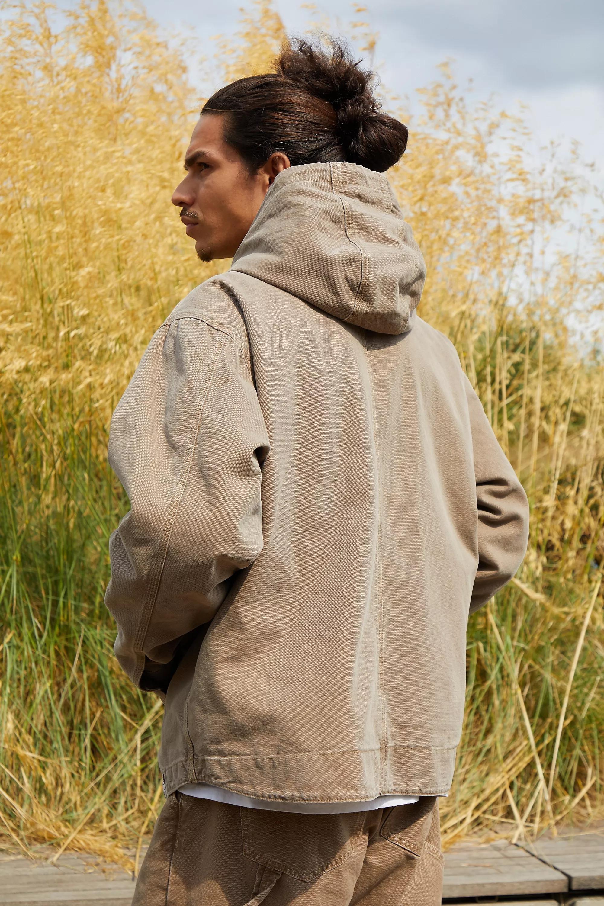 Beige Bdg Rex Canvas Skate Hoodie, , large image number 1