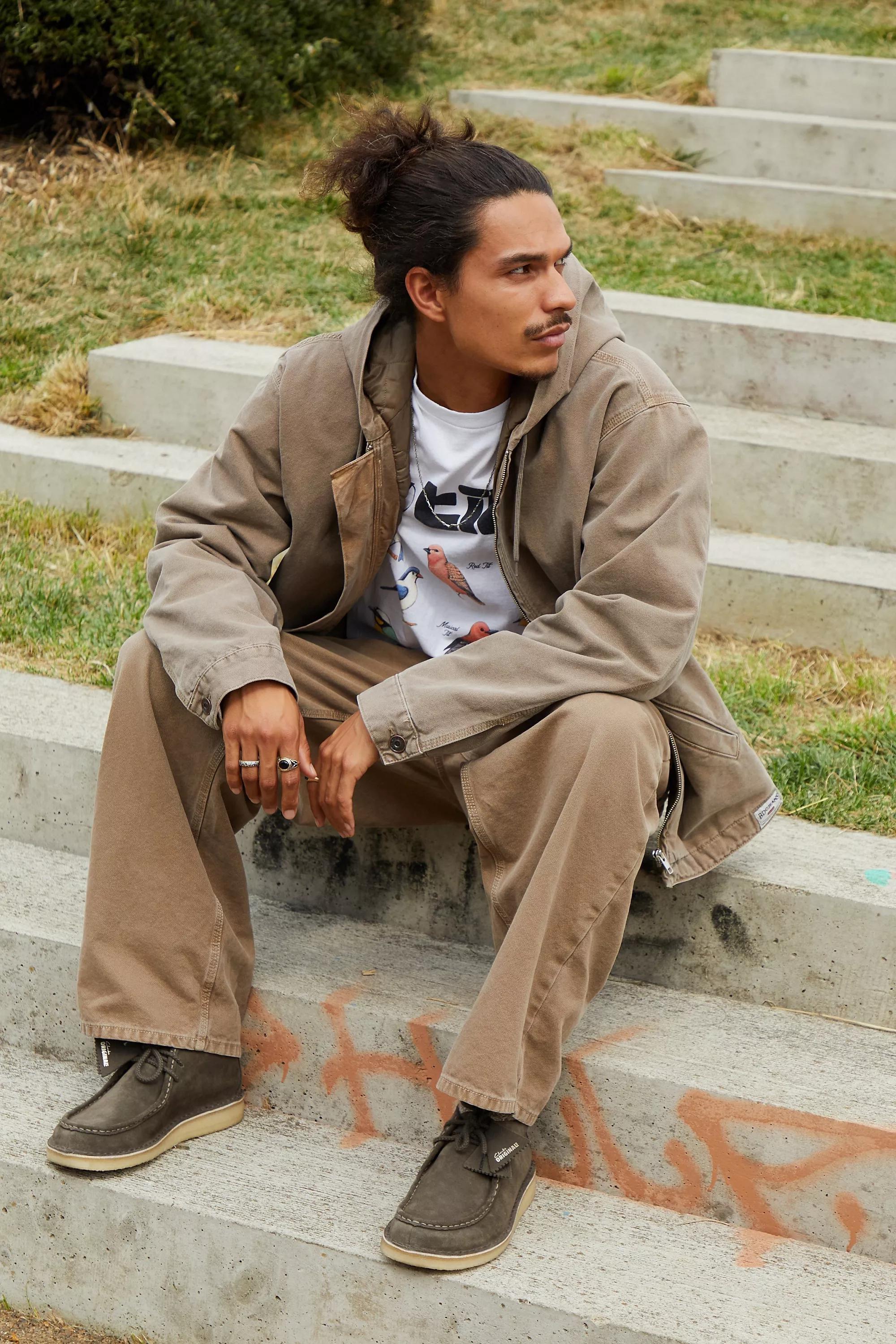 Beige Bdg Rex Canvas Skate Hoodie, , large image number 2