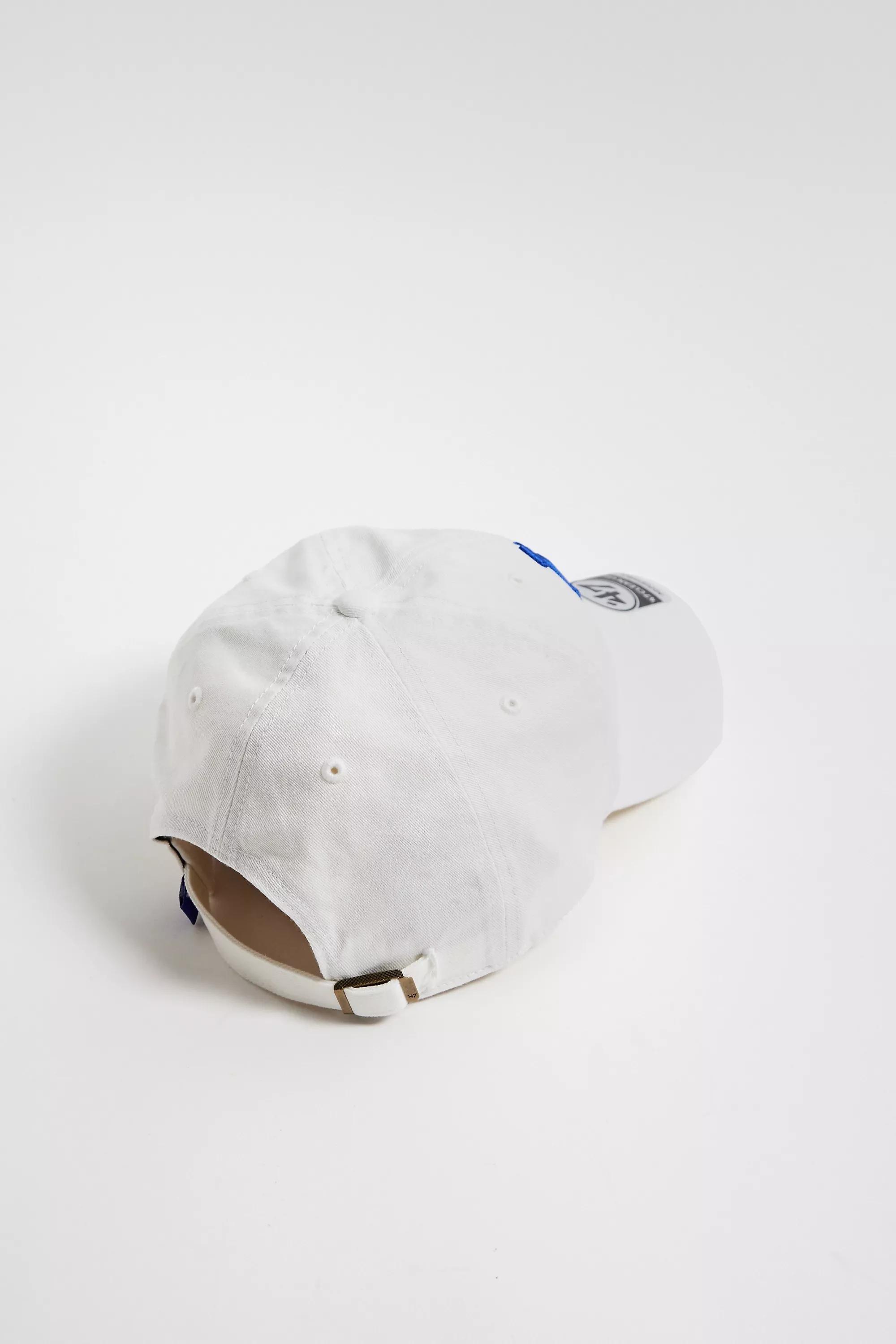 White 47 Brand La Dodgers Black Clean Up Cap, WHT, large image number 3