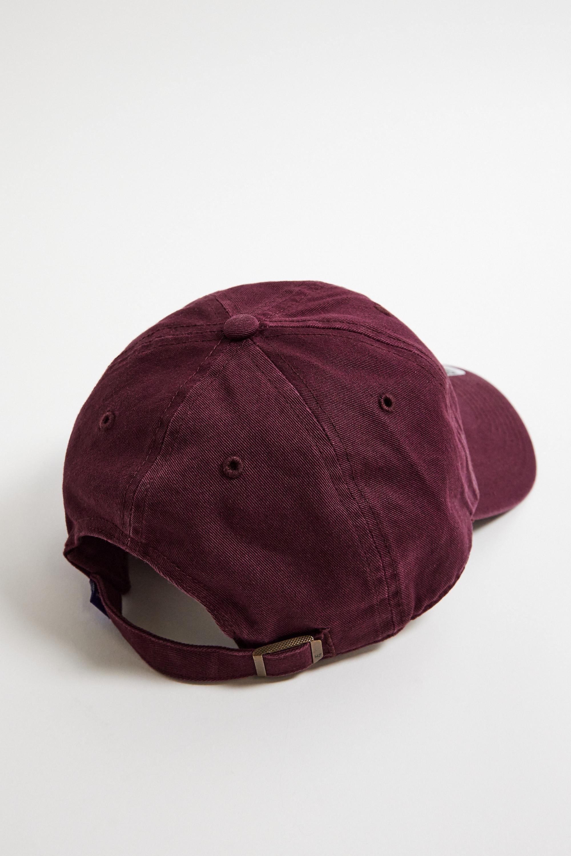 WINE '47 Brand LA Dodgers Black Clean Up Cap, WINE, large image number 3
