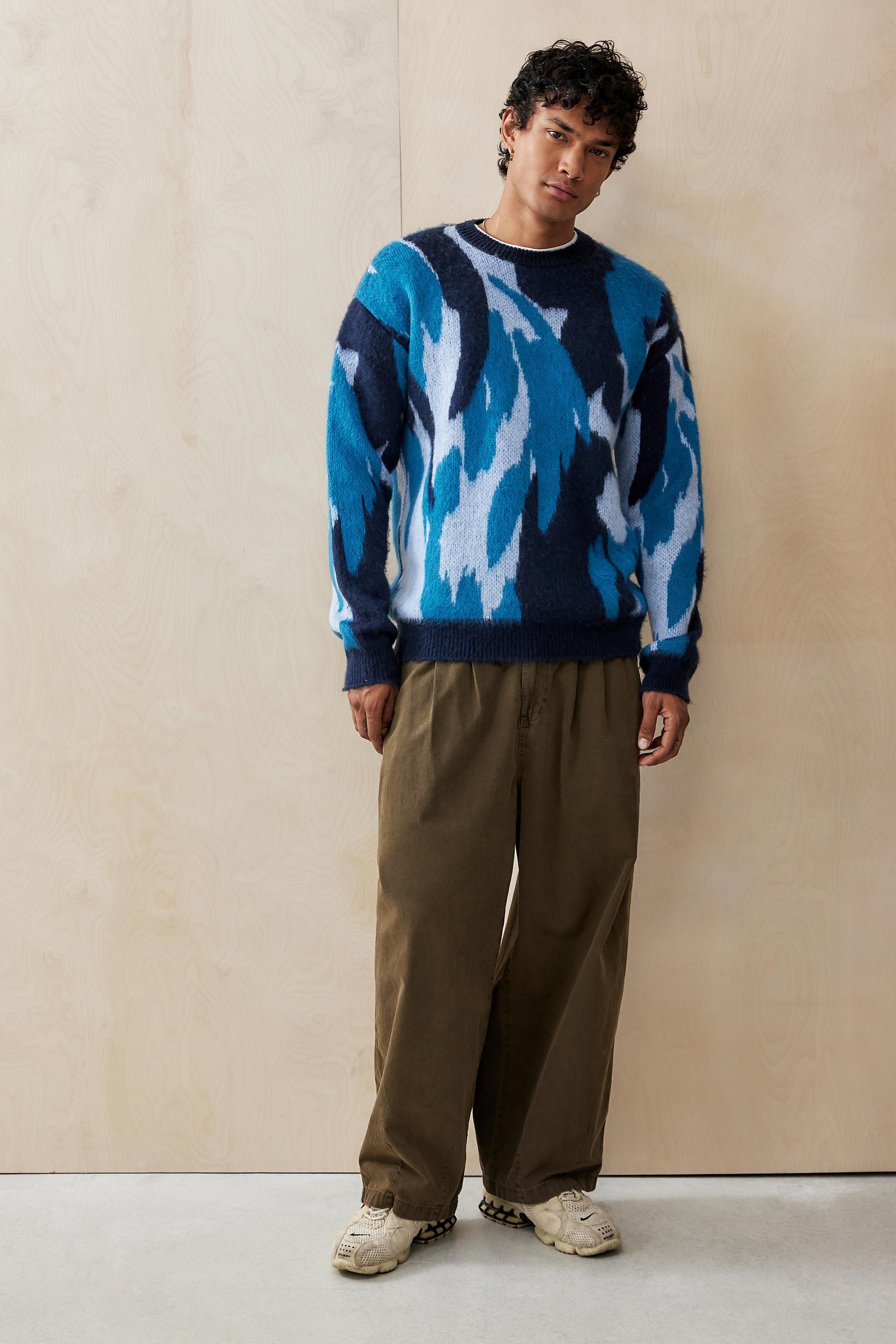 Blue Uo Camouflage Jumper, , large image number 2