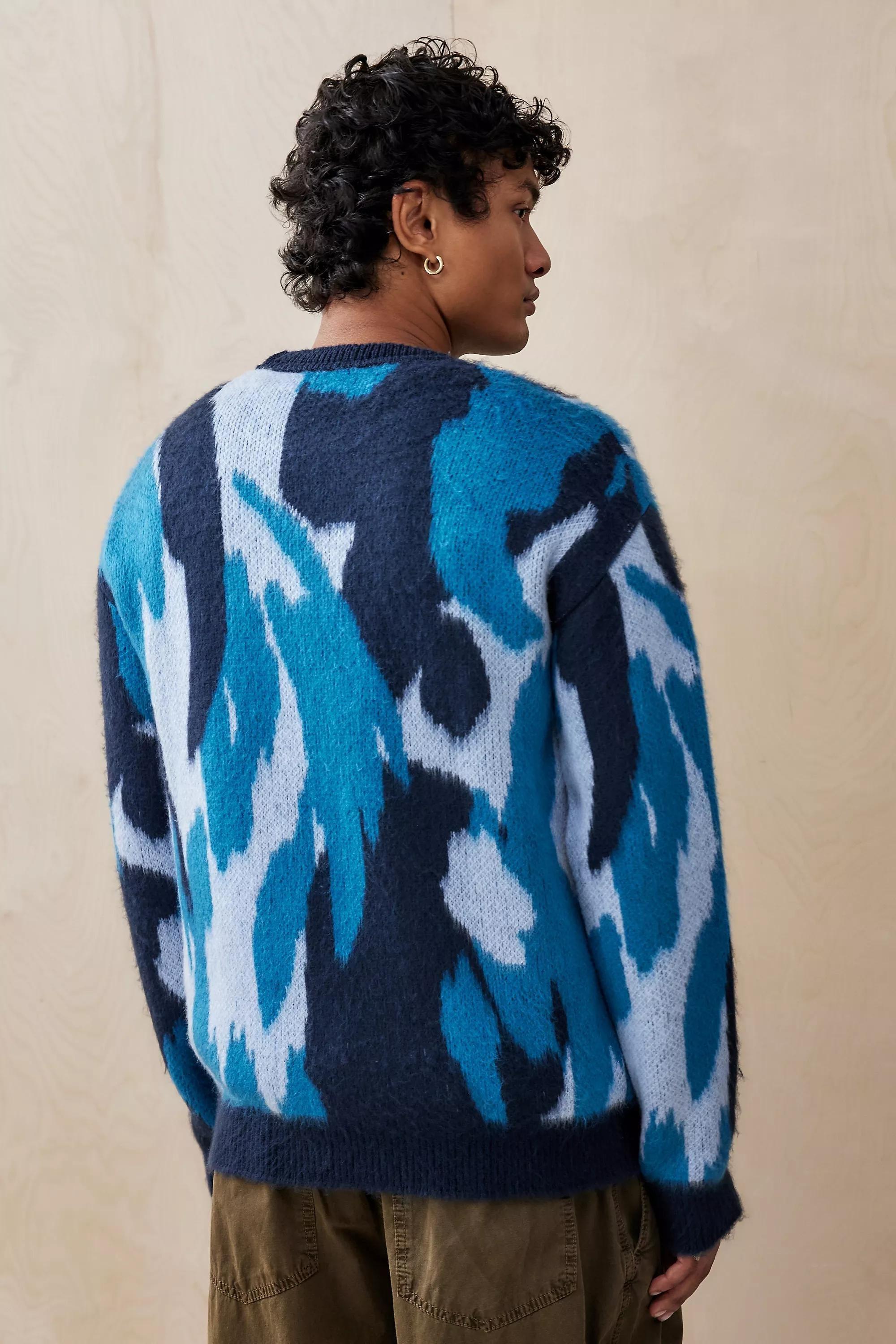 Blue Uo Camouflage Jumper, , large image number 3