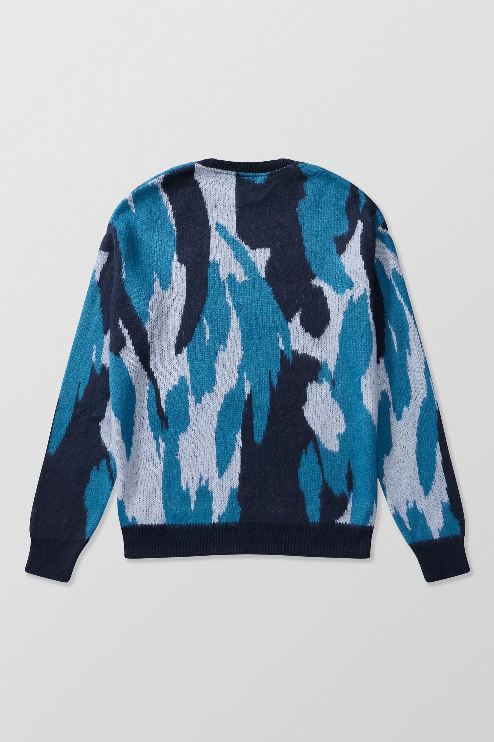 Blue Uo Camouflage Jumper, , large image number 5