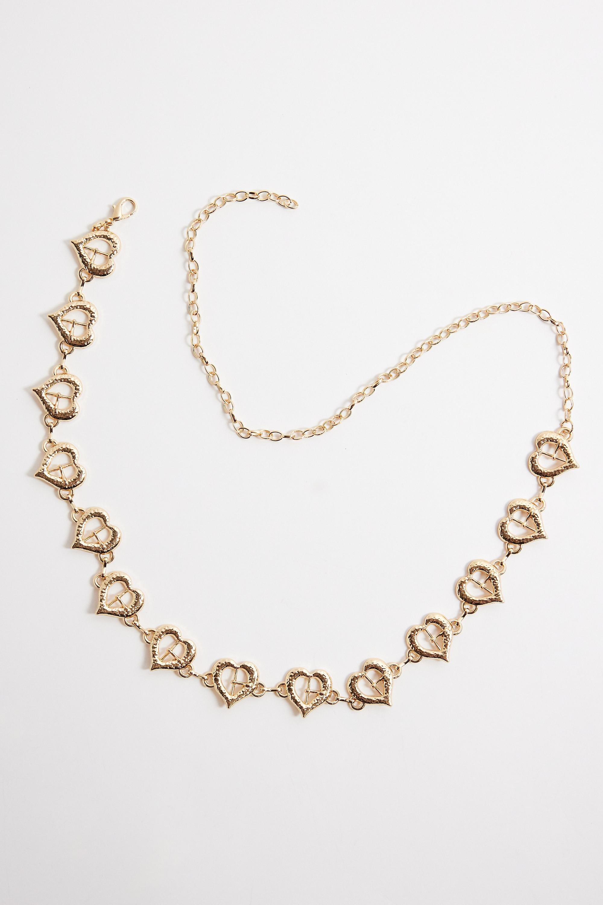 Gold Uo Detailed Belt, GOLD, large image number 1