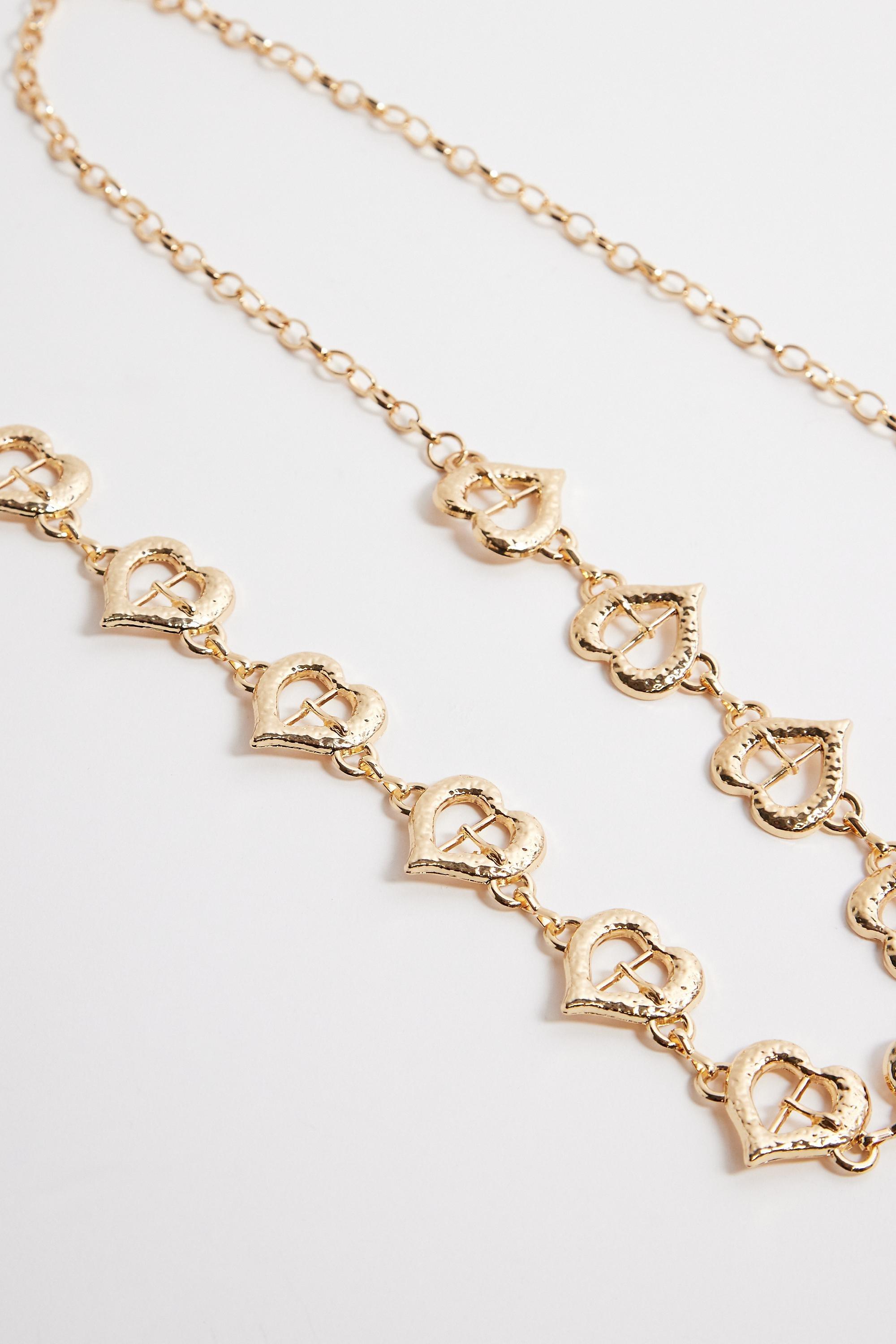 Gold Uo Detailed Belt, GOLD, large image number 2