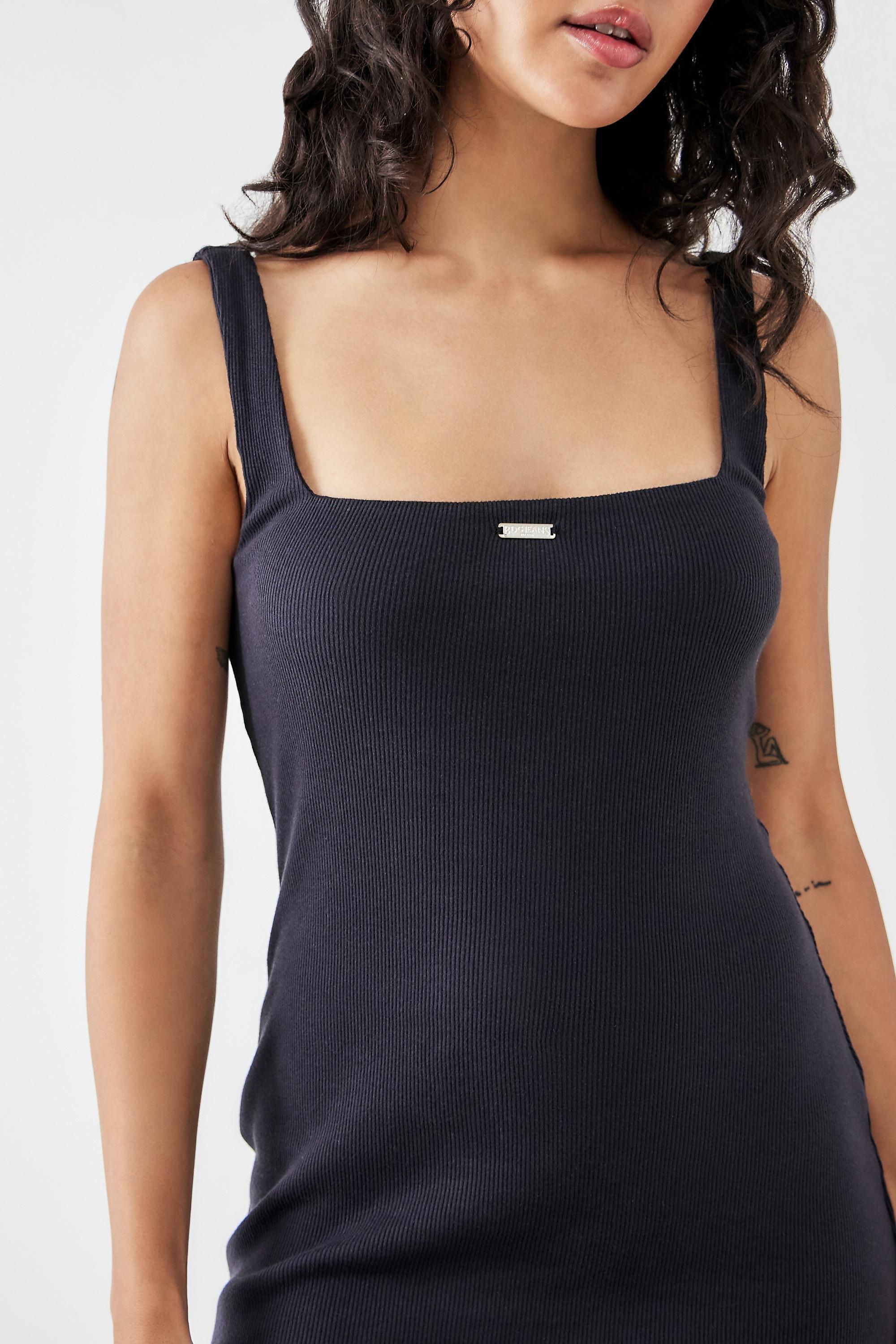 Black Bdg Square-Neck Mini Dress, , large image number 1