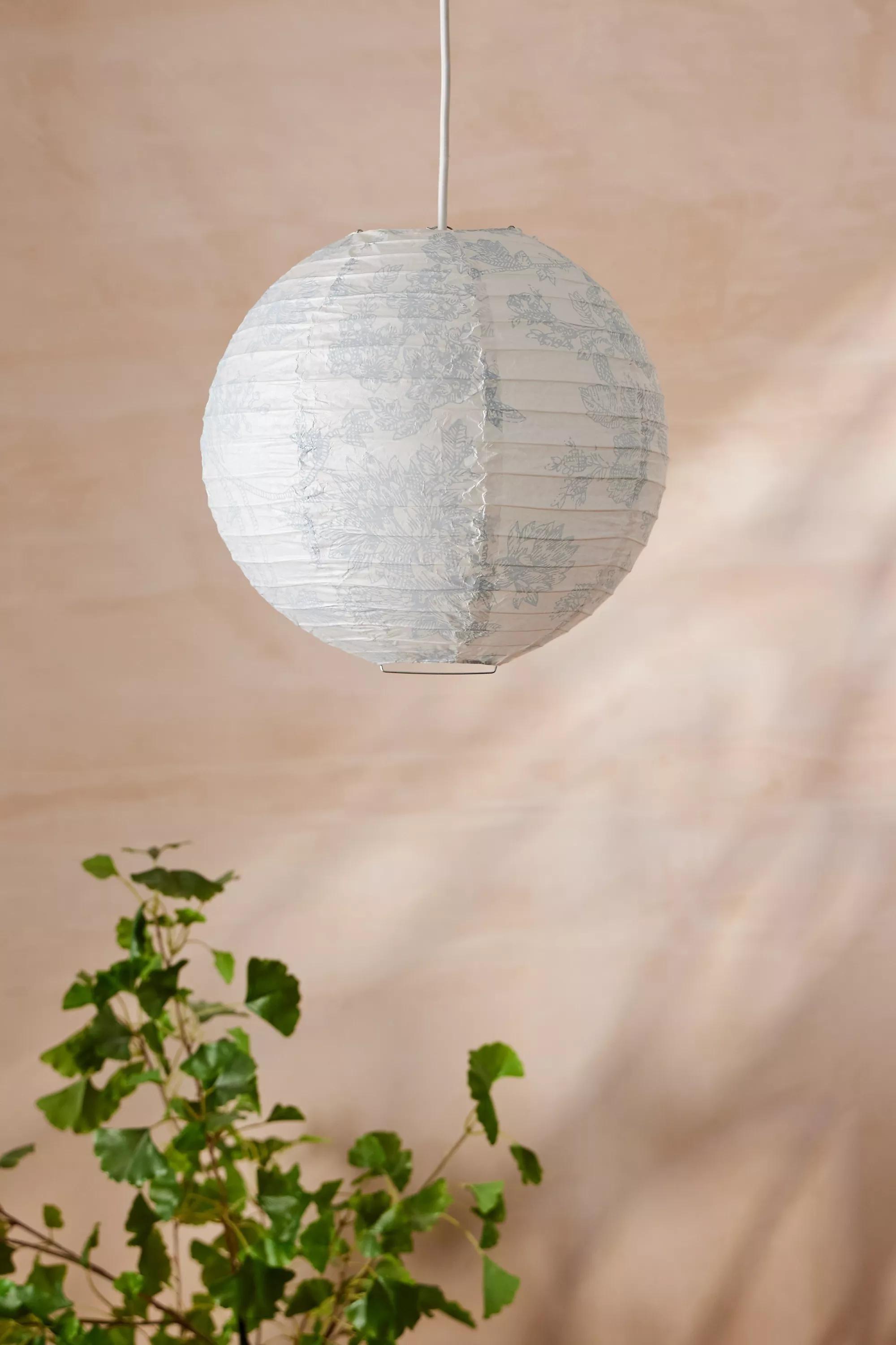 Blue Toile Lamp Shade, BLUE, large image number 0