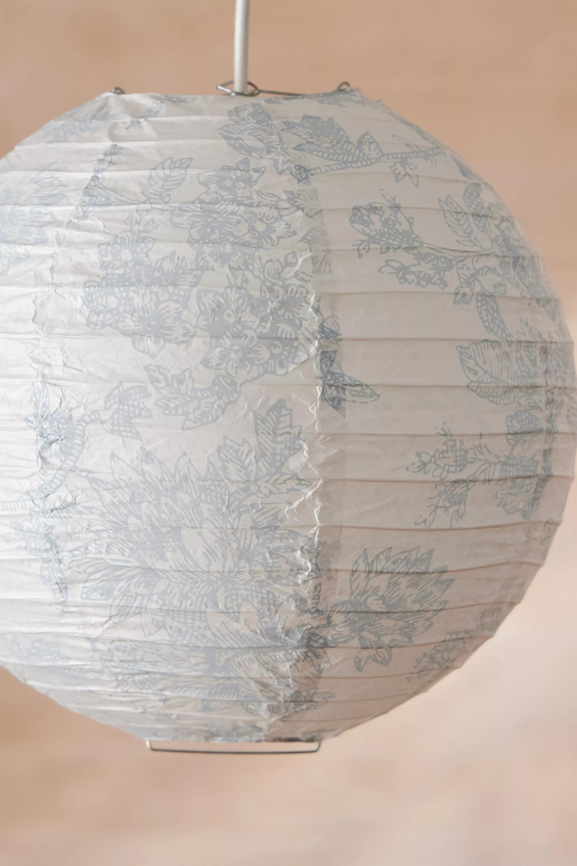 Blue Toile Lamp Shade, BLUE, large image number 2