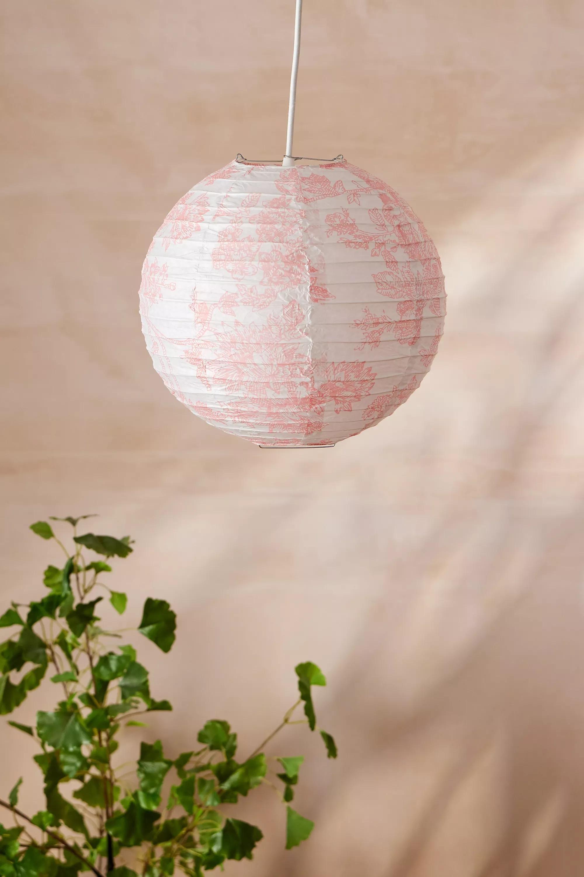 Pink Toile Lamp Shade, PINK, medium
