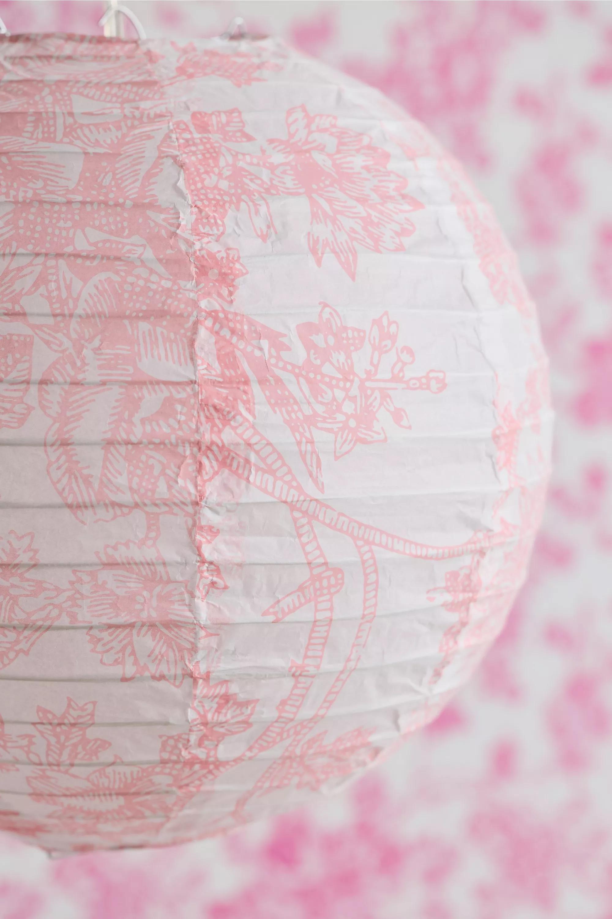 Pink Toile Lamp Shade, PINK, large image number 5