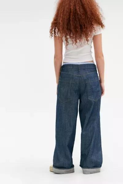 Blue Bdg Jaya Baggy Raw\U202Fjeans, , large image number 5