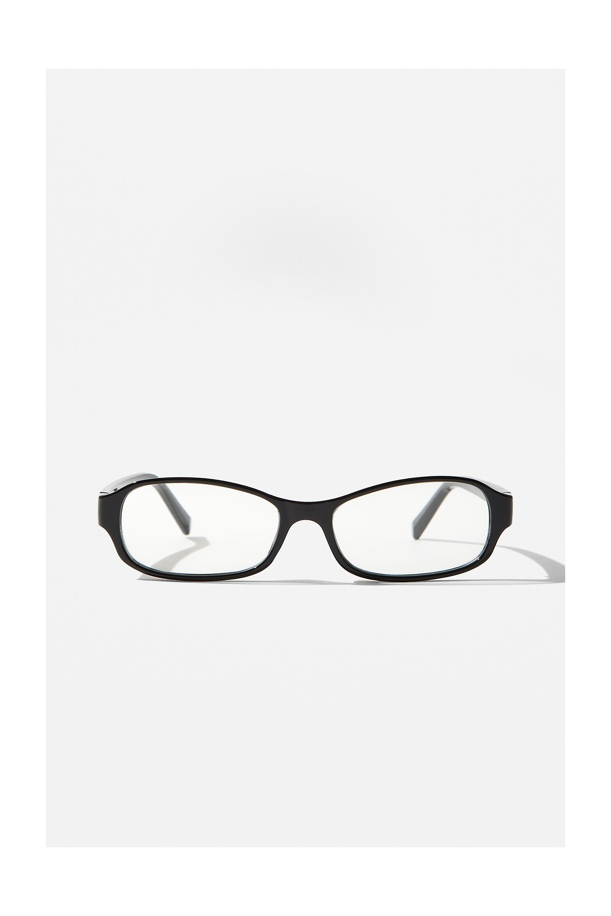 Black Uo Wren Clear Lens Glasses, BLK, large image number 1