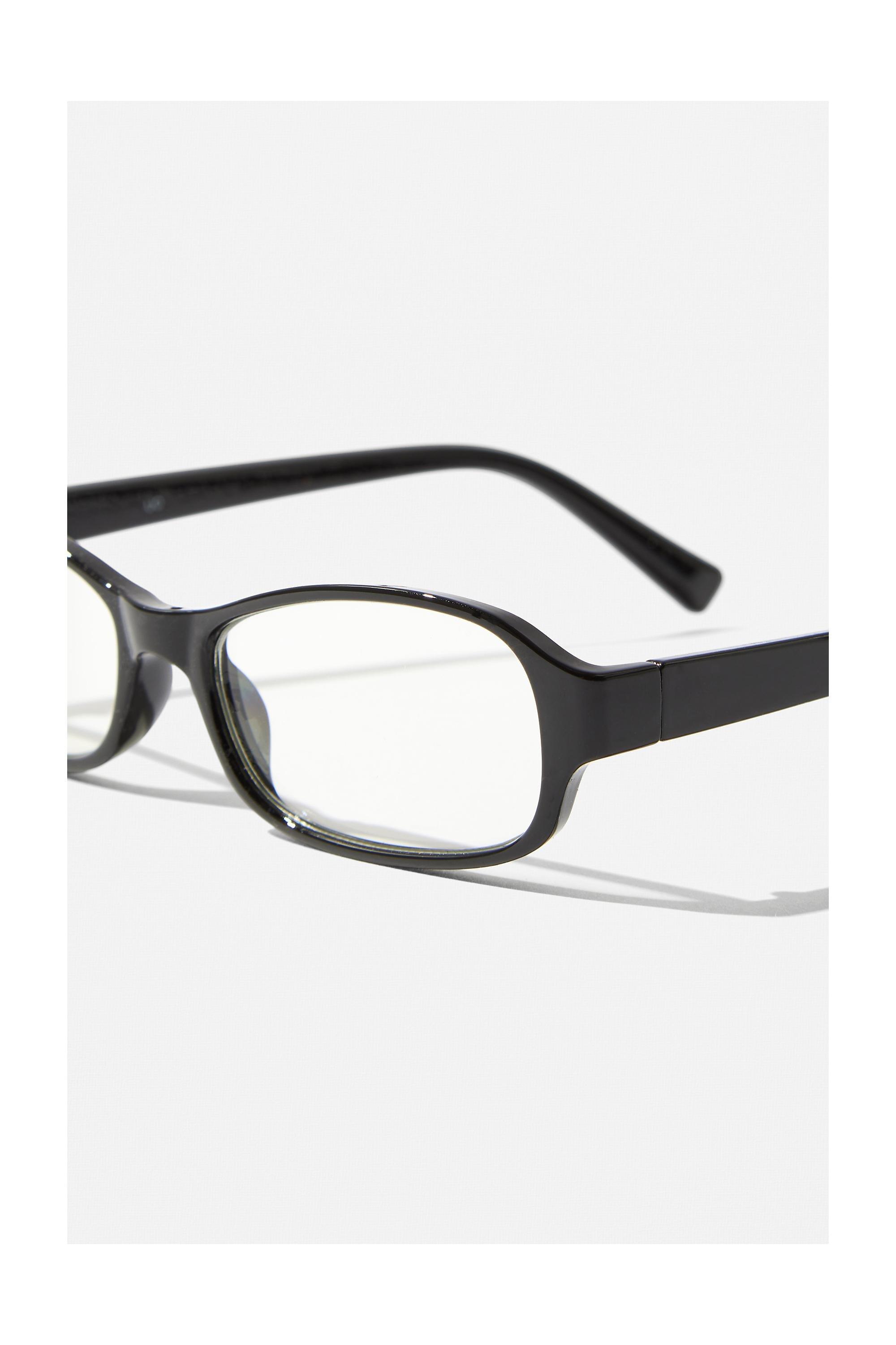 Black Uo Wren Clear Lens Glasses, BLK, large image number 2