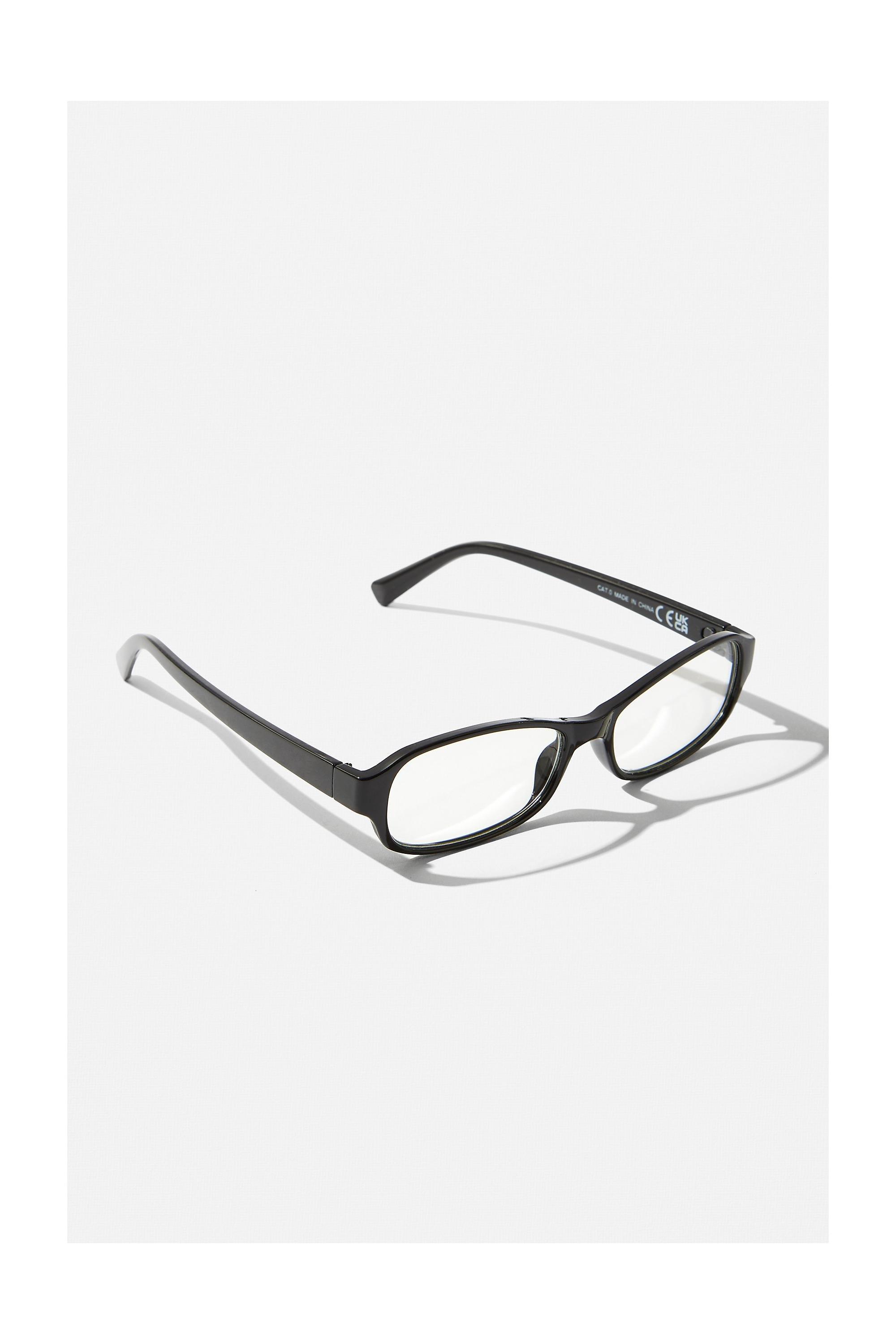 Black Uo Wren Clear Lens Glasses, BLK, large image number 3