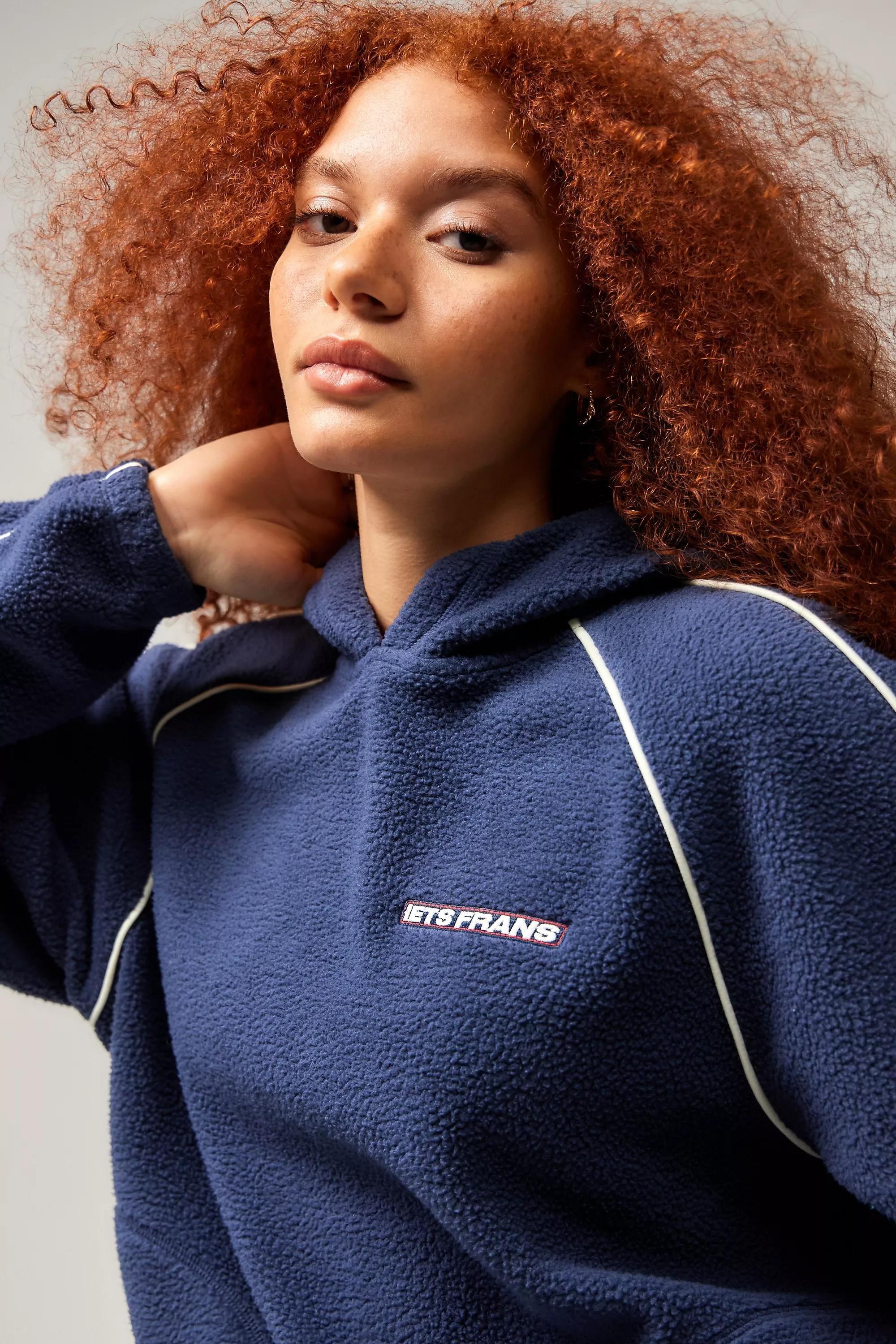 Navy Iets Frans... Harri Fleece Hoodie, , large image number 0