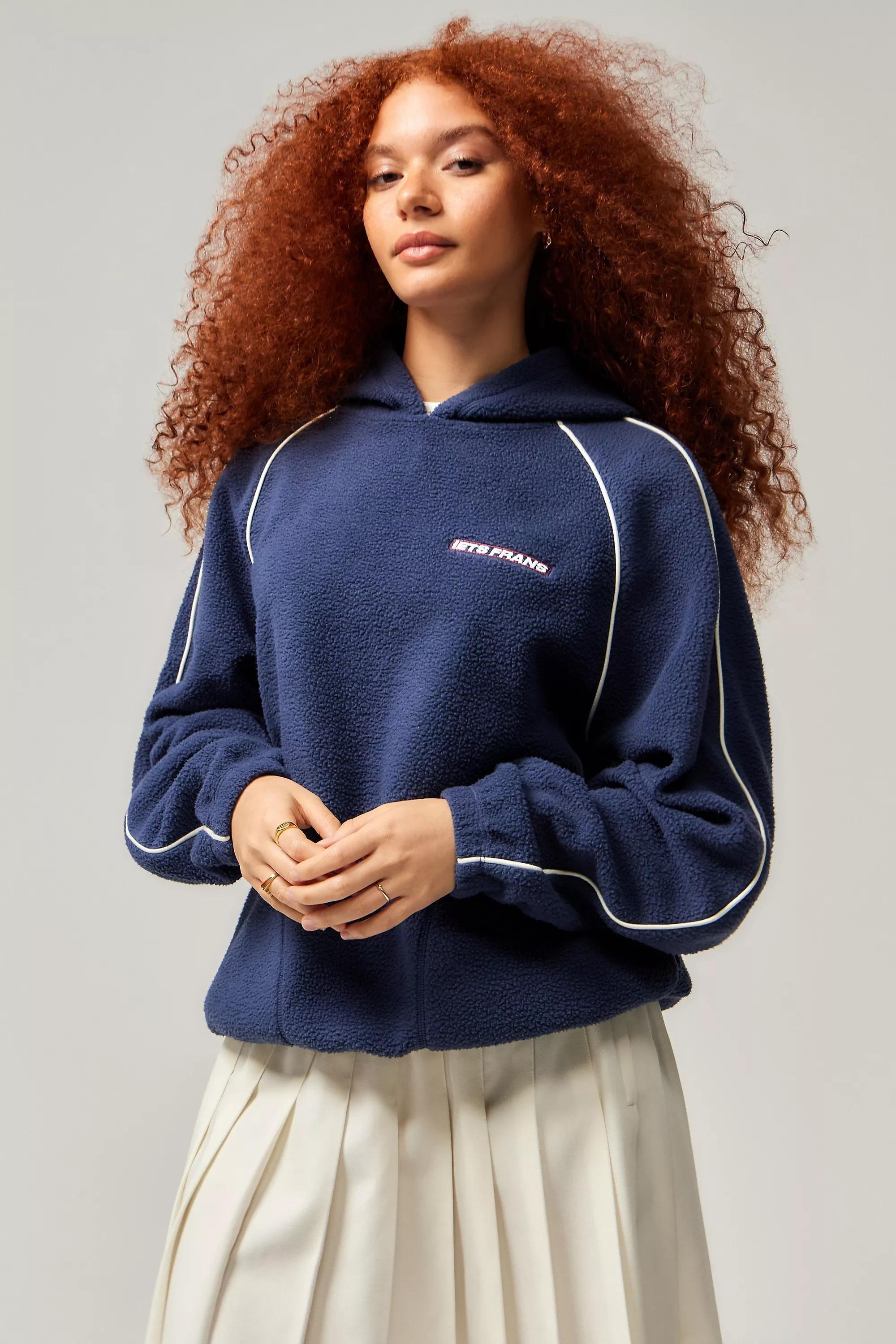 Navy Iets Frans... Harri Fleece Hoodie, , large image number 1