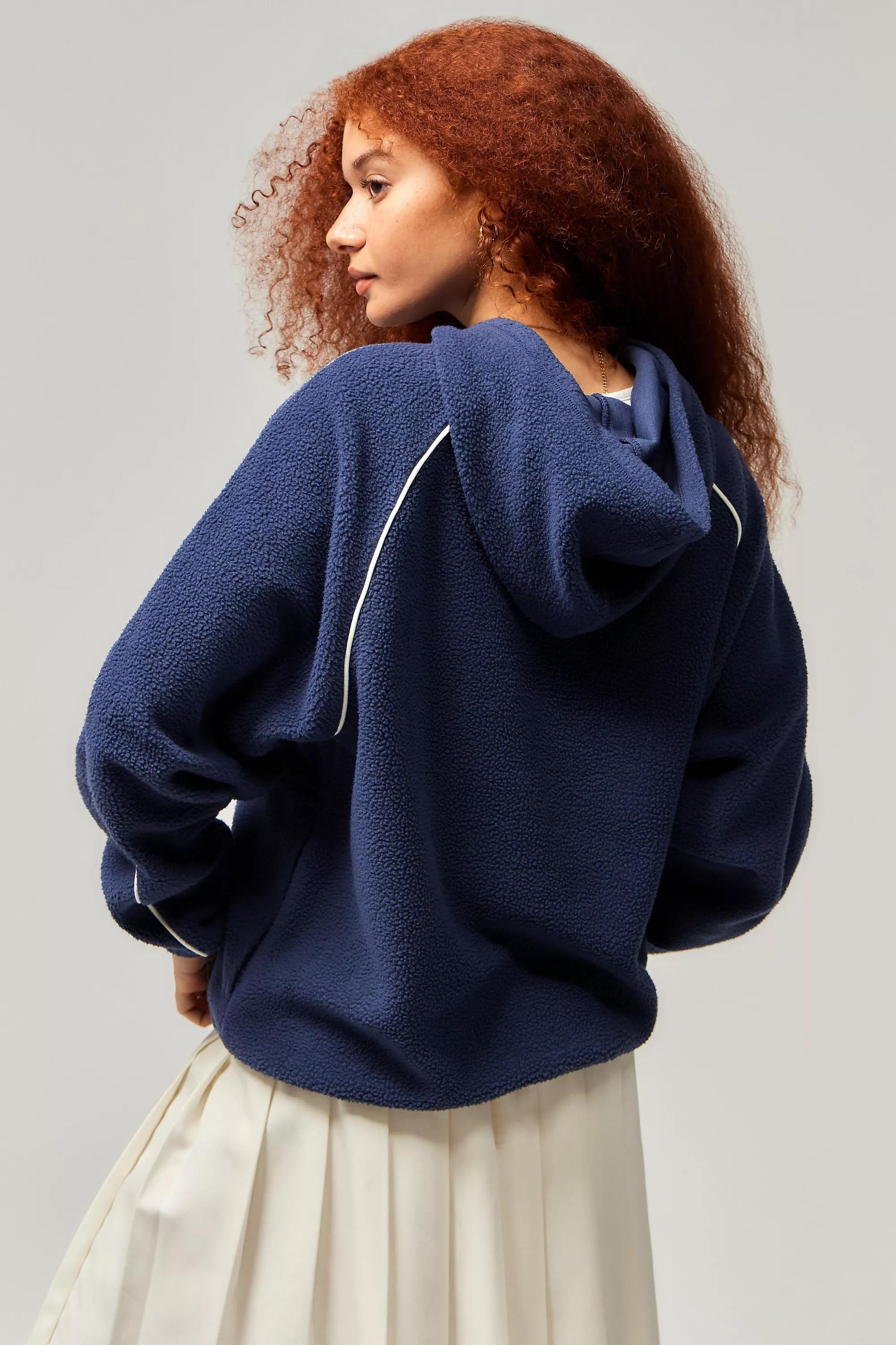 Navy Iets Frans... Harri Fleece Hoodie, , large image number 3