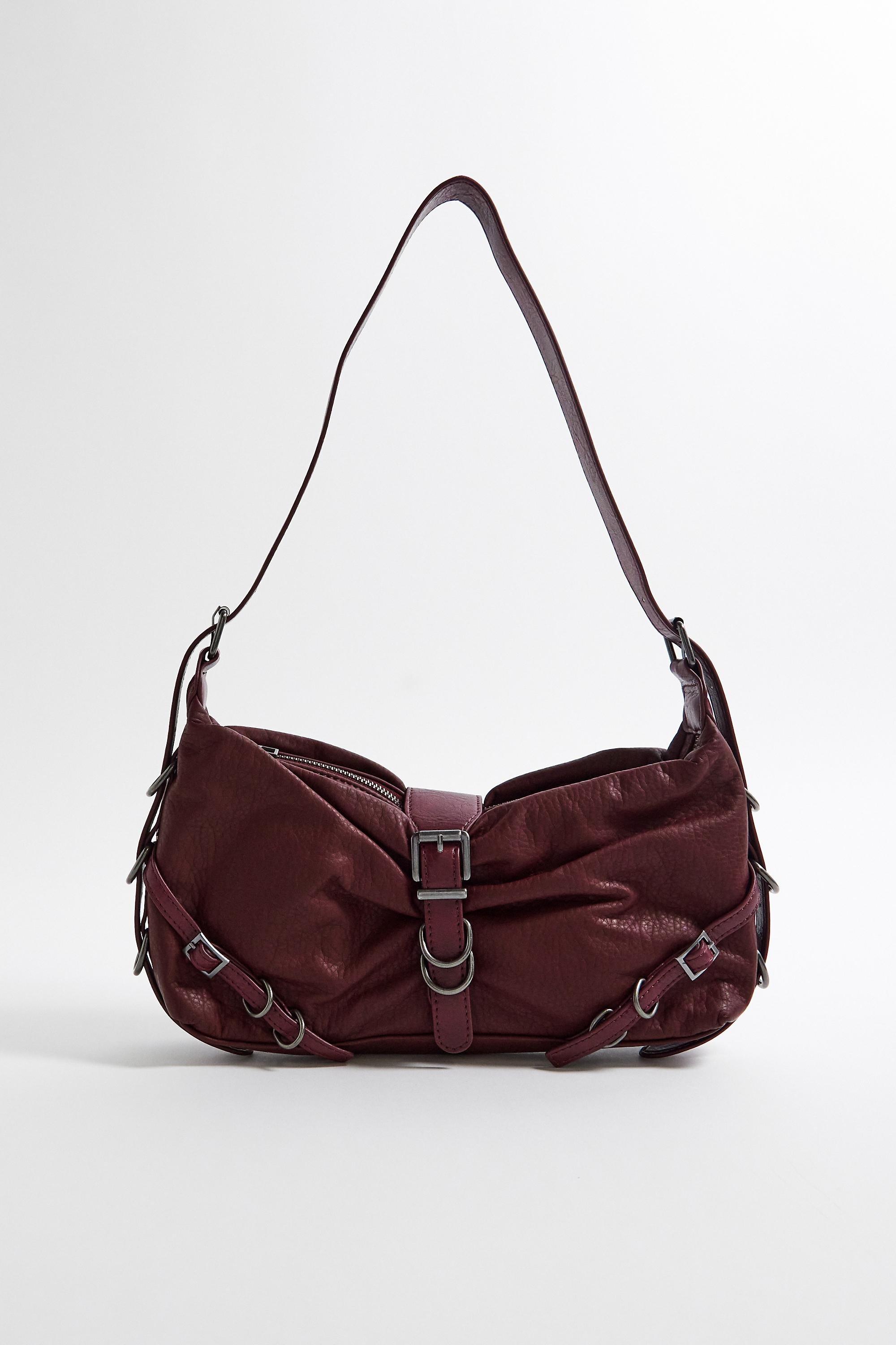 Wine UO Slouch Shoulder Bag, WINE, large image number 2