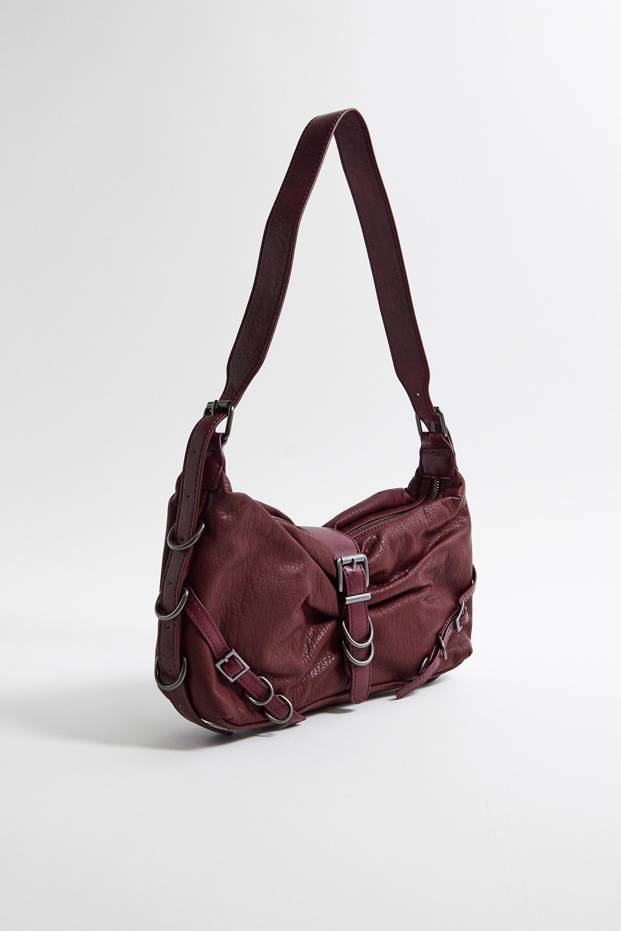 Wine UO Slouch Shoulder Bag, WINE, large image number 3