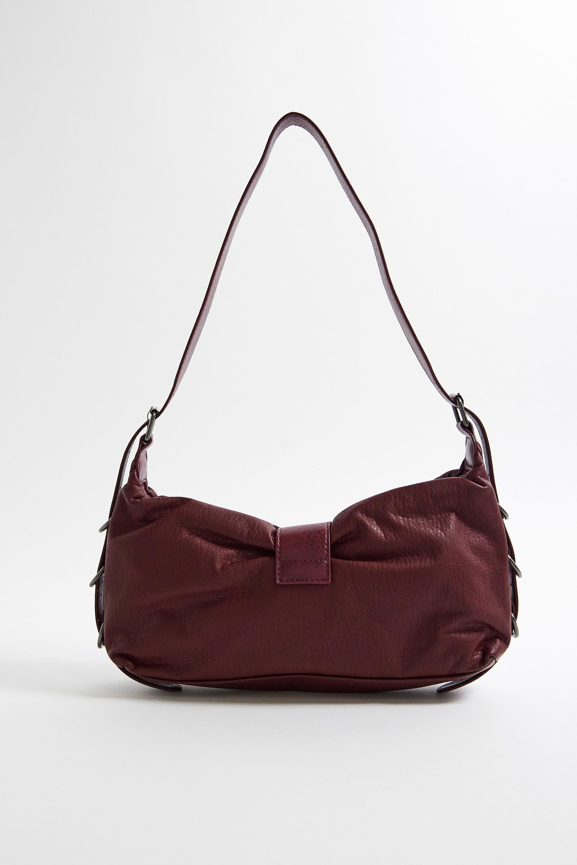 Wine UO Slouch Shoulder Bag, WINE, large image number 4