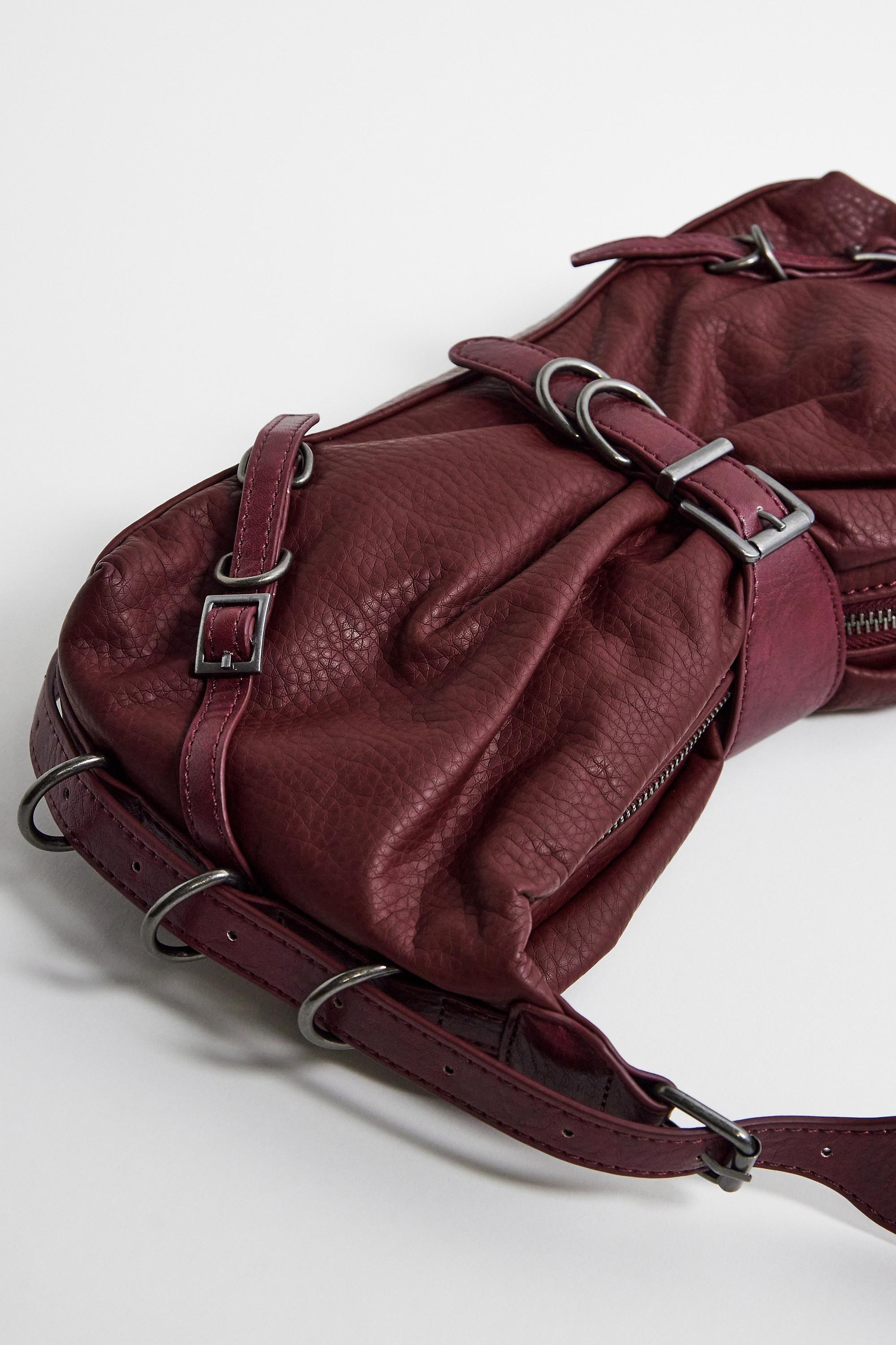 Wine UO Slouch Shoulder Bag, WINE, large image number 5