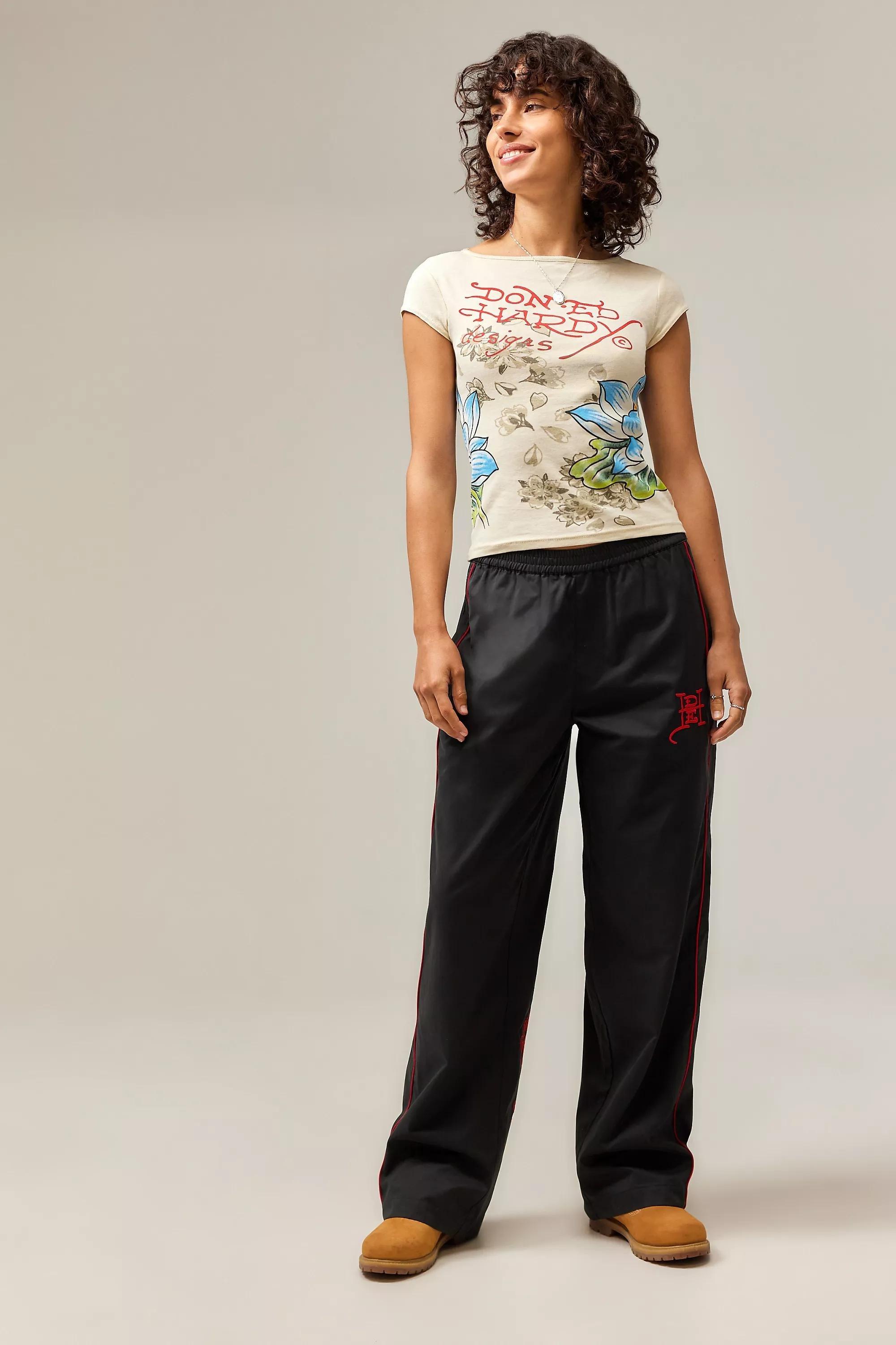 BLK Ed Hardy UO Exclusive Dragon Joggers, , large image number 1