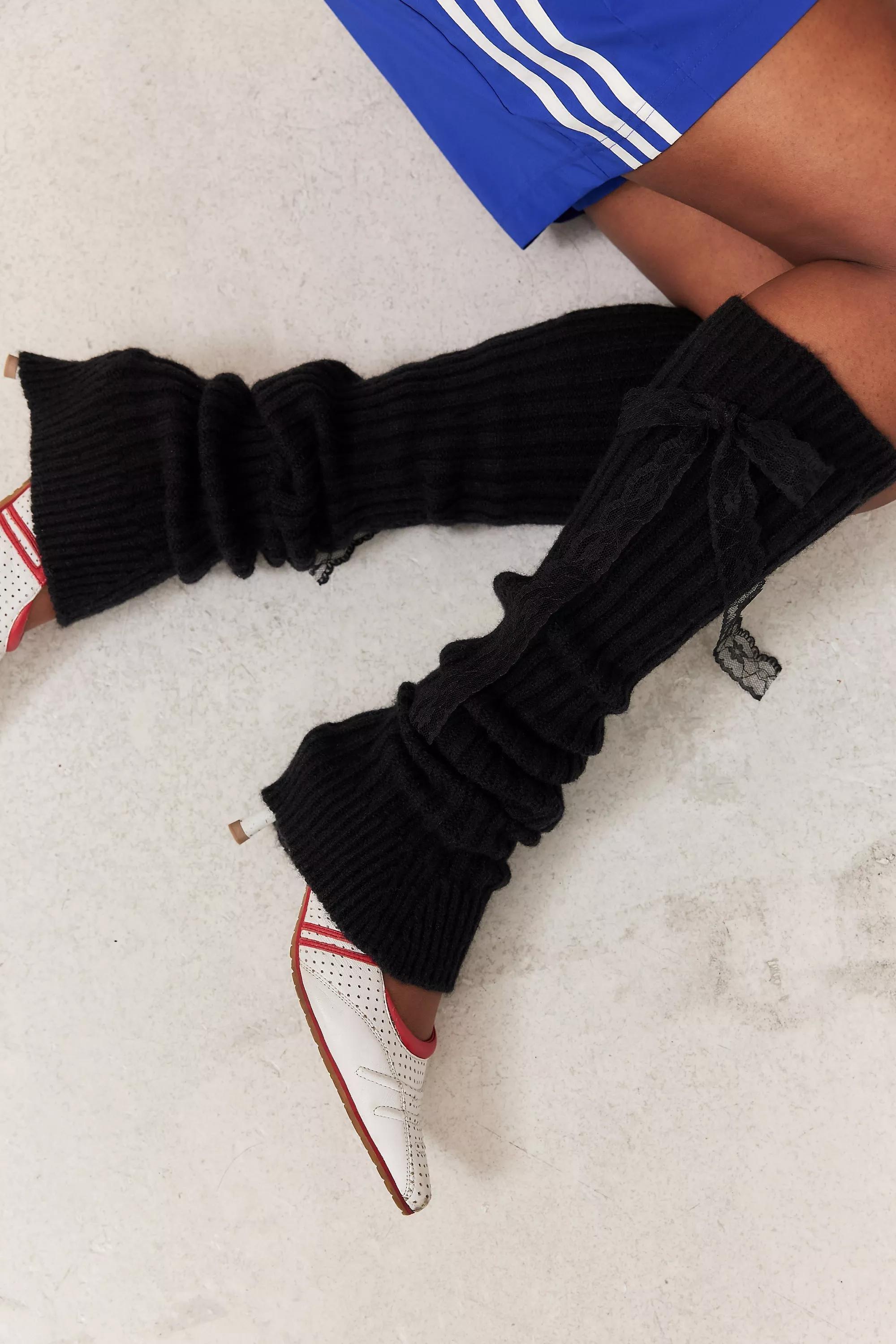 Black Out From Under Inez Slouchy Bow Leg Warmers, BLK, large image number 0