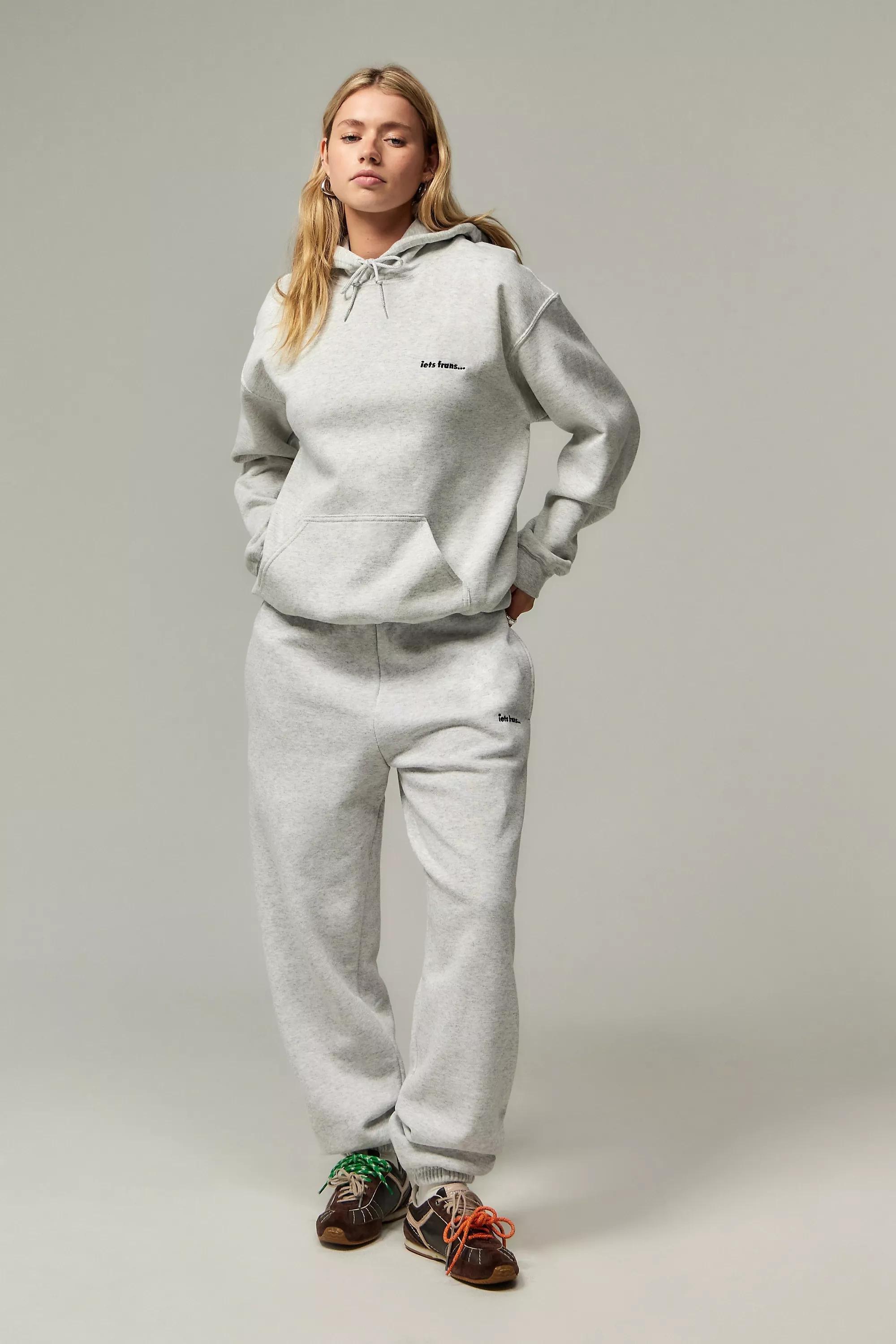 Grey Iets Frans... Printed Relaxed Hoodie, , large image number 4