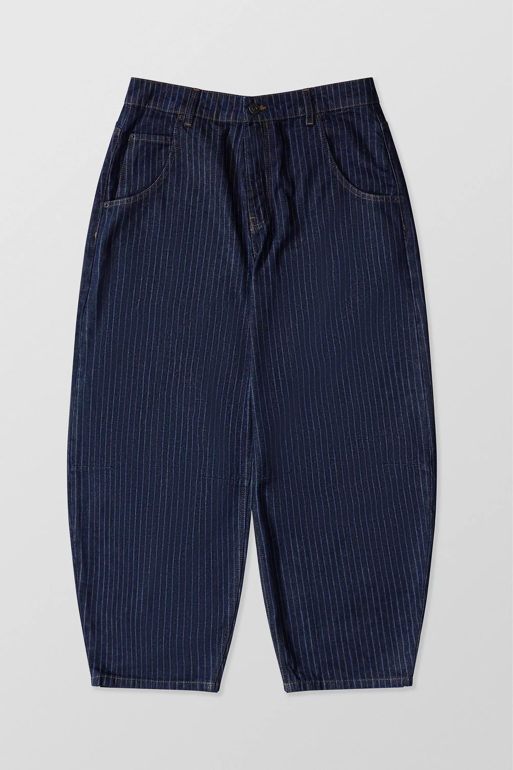 Blue Bdg Stripe Cacoon Fit Jeans, , large image number 4