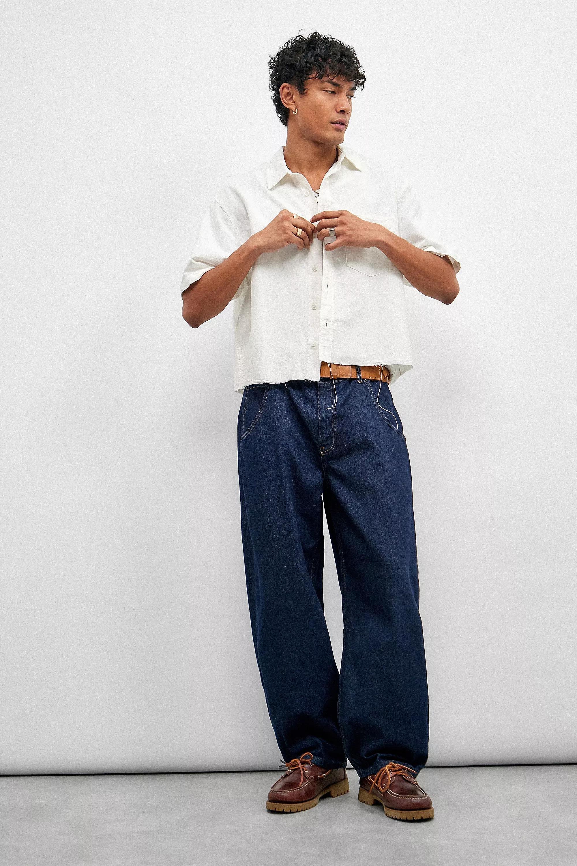 Blue Bdg Cacoon Indigo Jeans, BLUE, medium