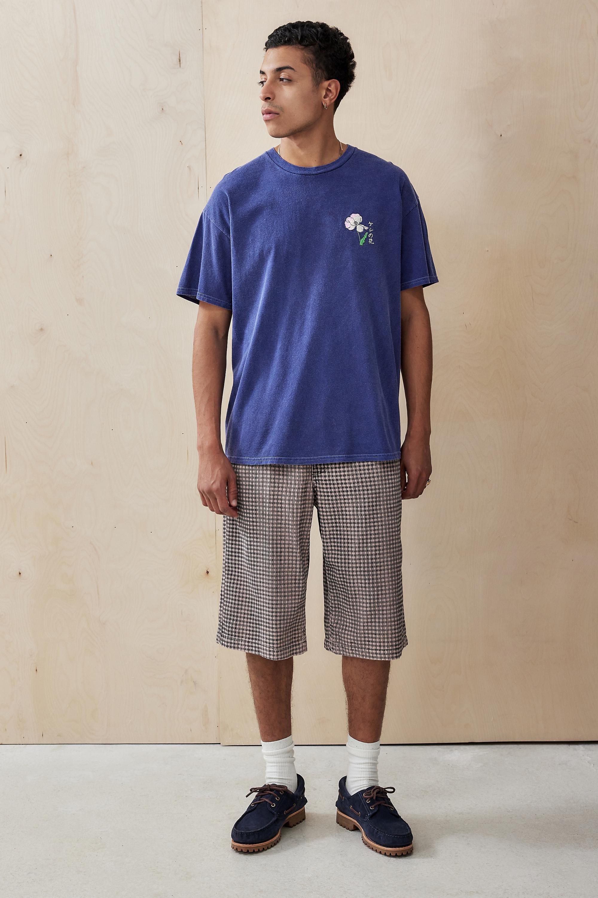Blue Uo Embroidered T-Shirt, , large image number 2