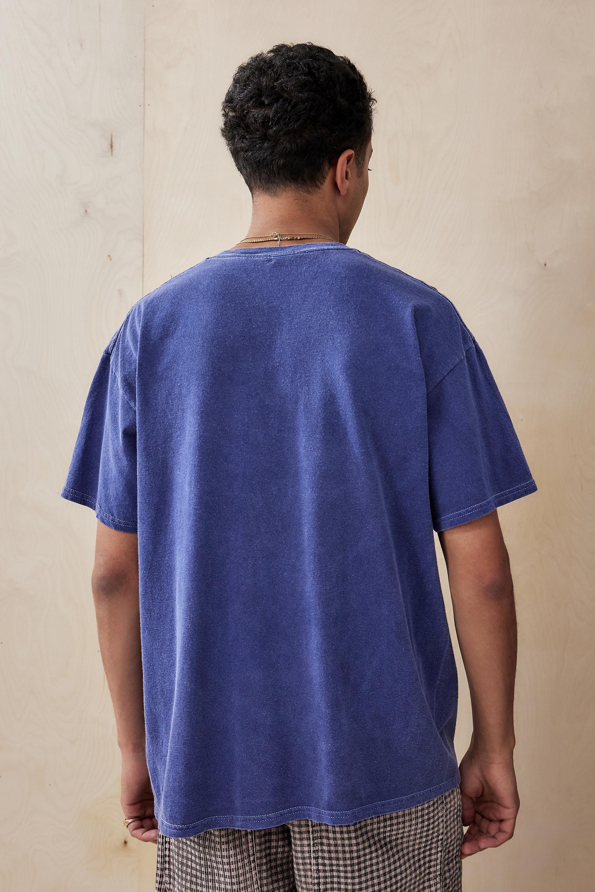 Blue Uo Embroidered T-Shirt, , large image number 3