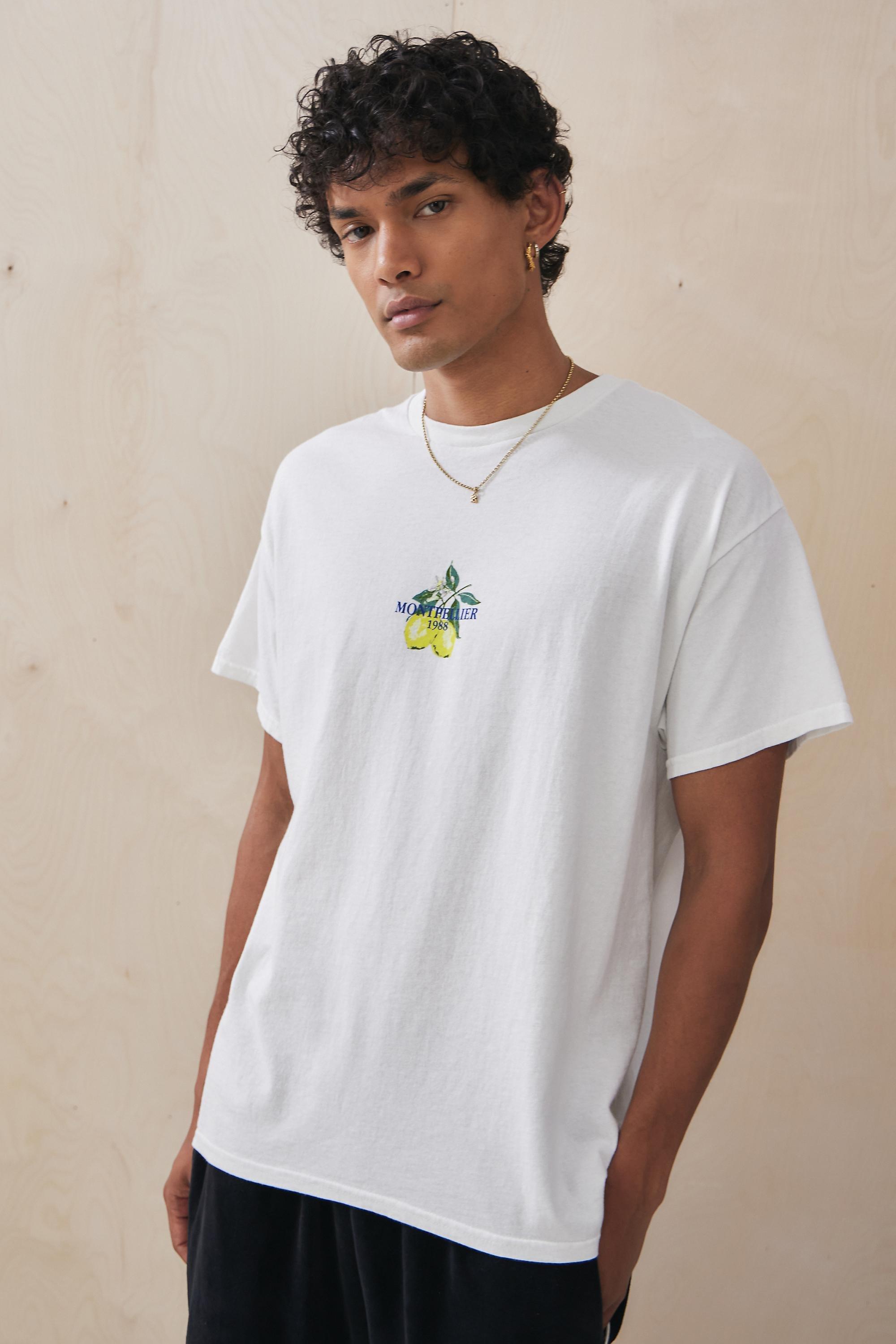 White Uo Lemon Montpellier T-Shirt, , large image number 2