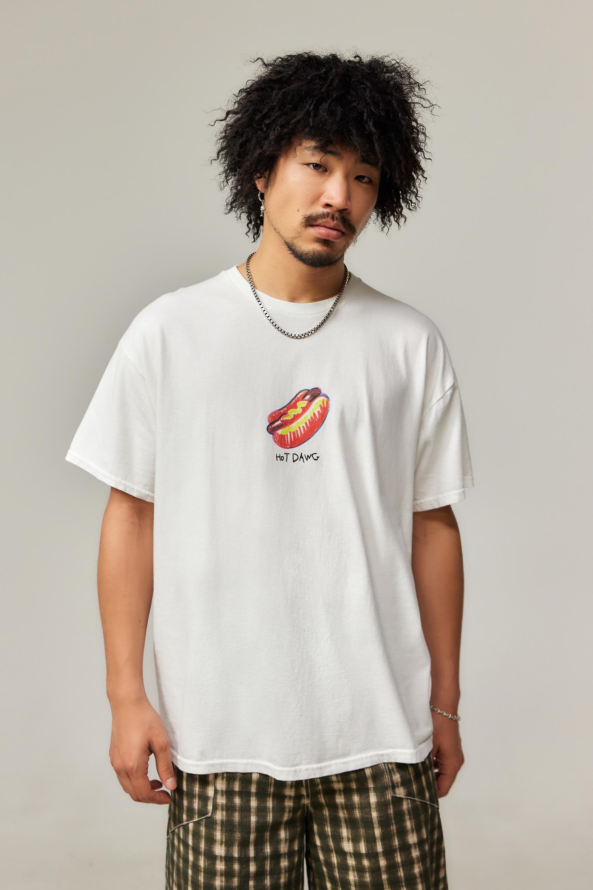 Cream Uo Hot Dawg T-Shirt, , large image number 0