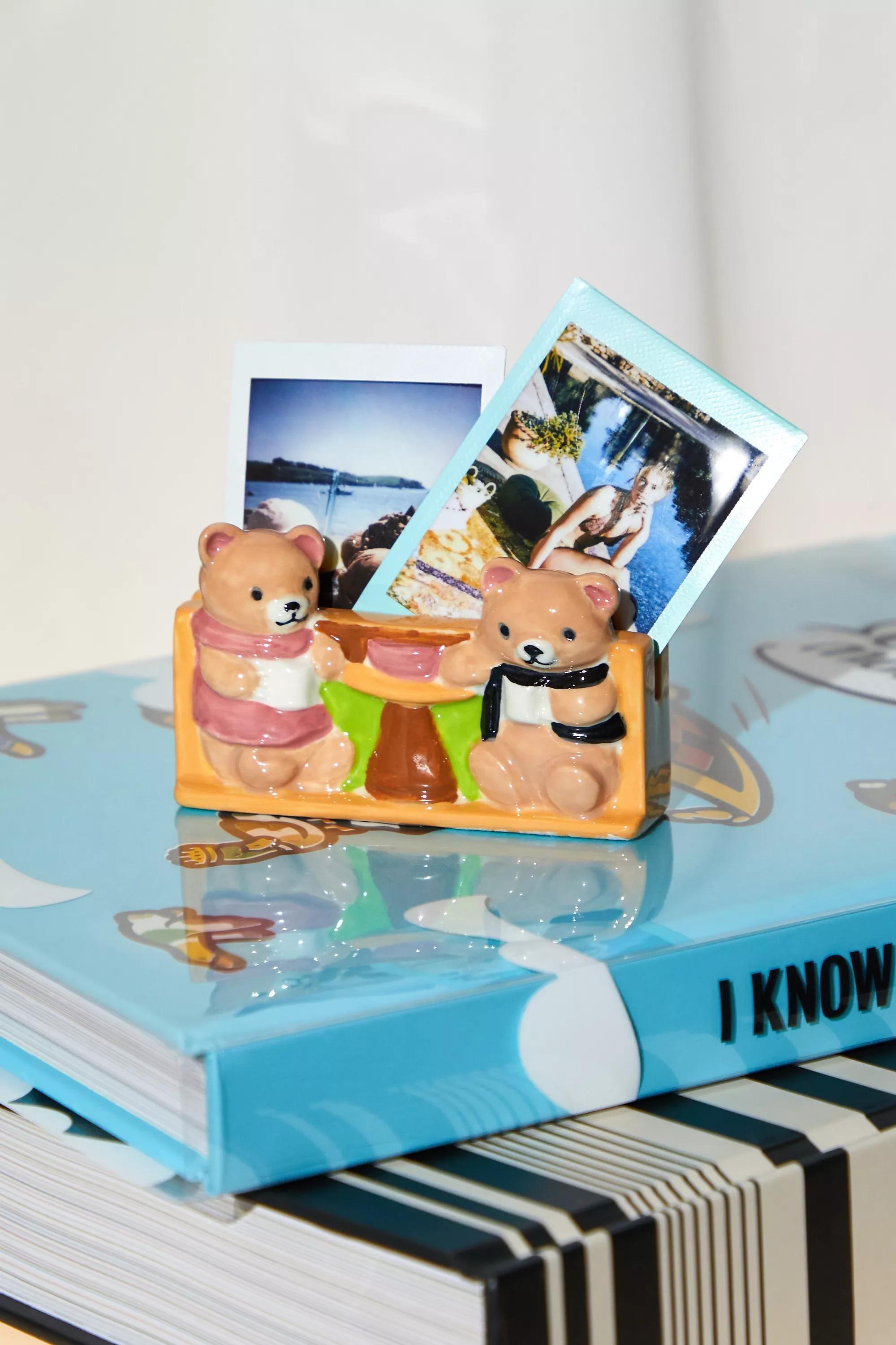 Multicolour Teddy Cosy Scene Photo Holder, ASSORT, large image number 0
