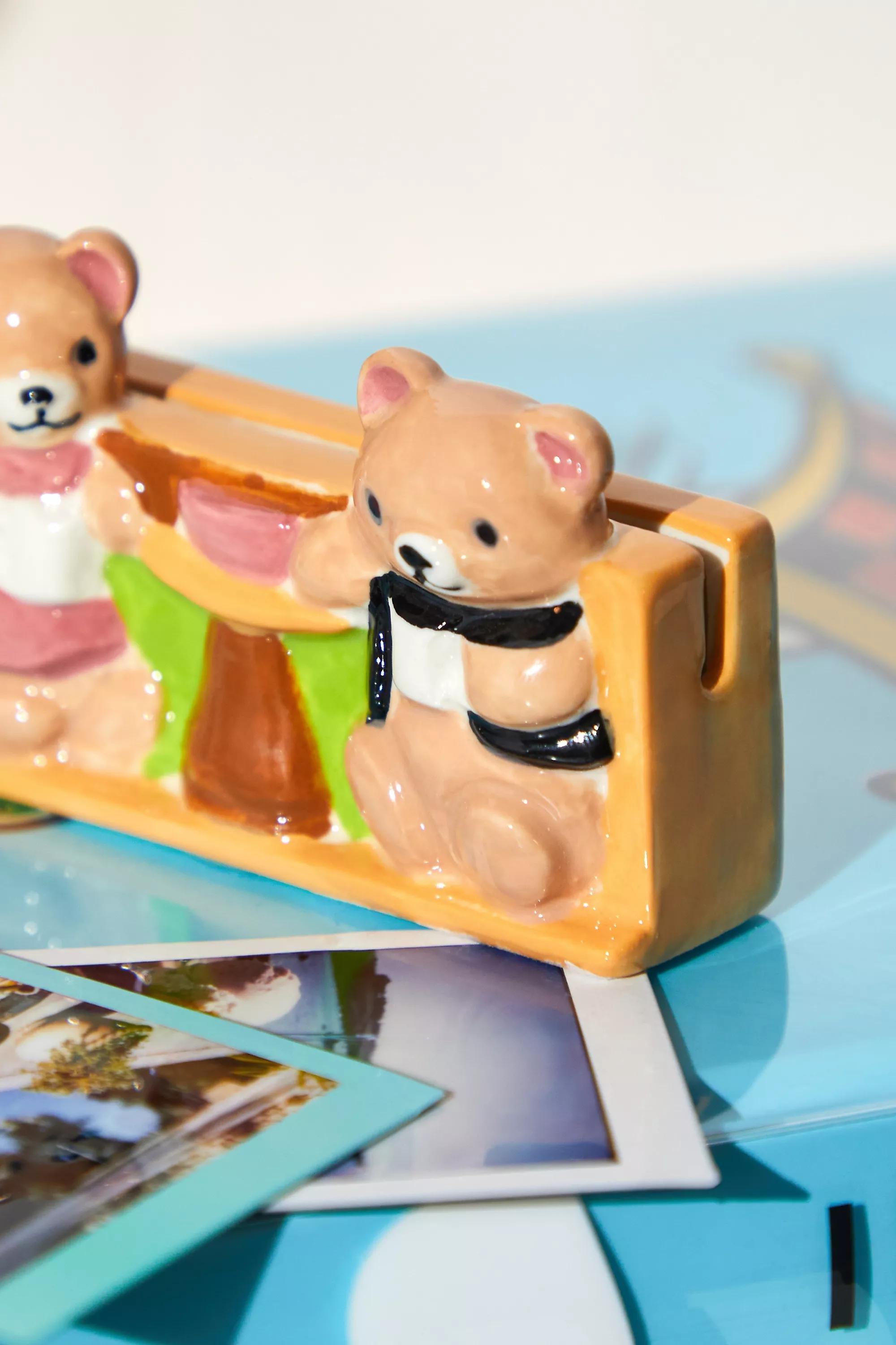 Multicolour Teddy Cosy Scene Photo Holder, ASSORT, large image number 1