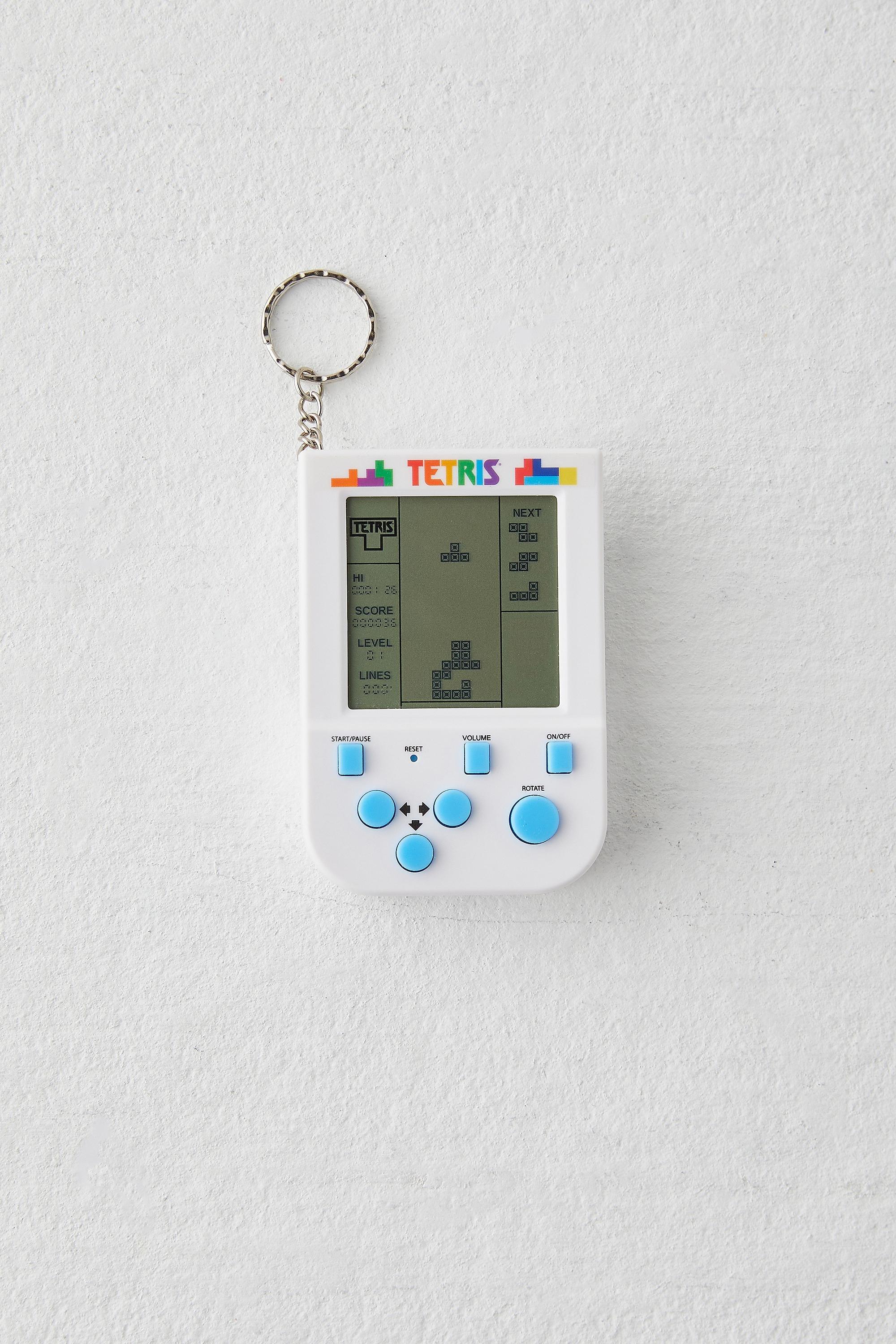 White Tetris Game Keyring, ASSORT, large image number 0