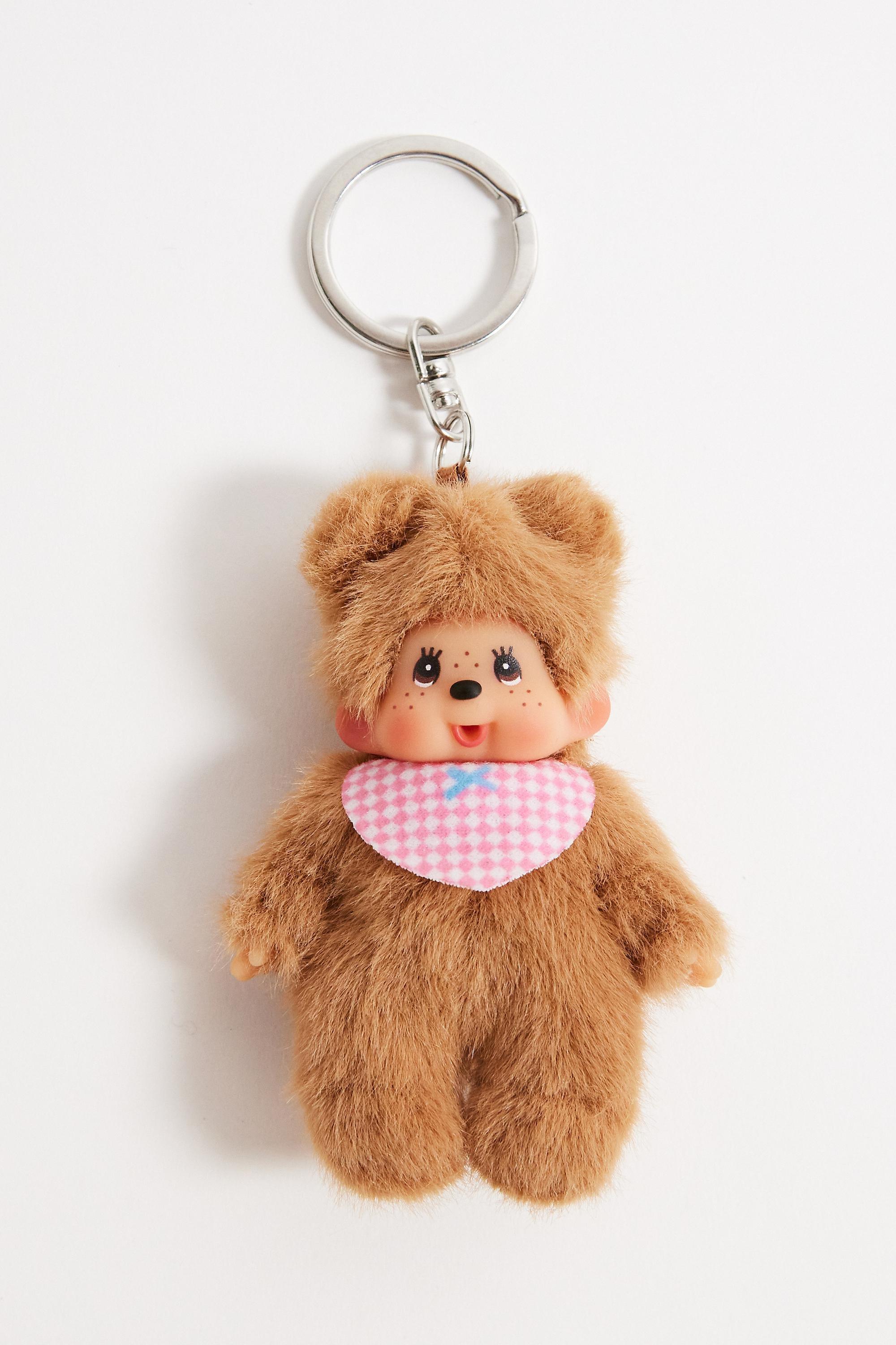 Brown Monchhichi Bear chichi Keyring, BRN, large image number 3