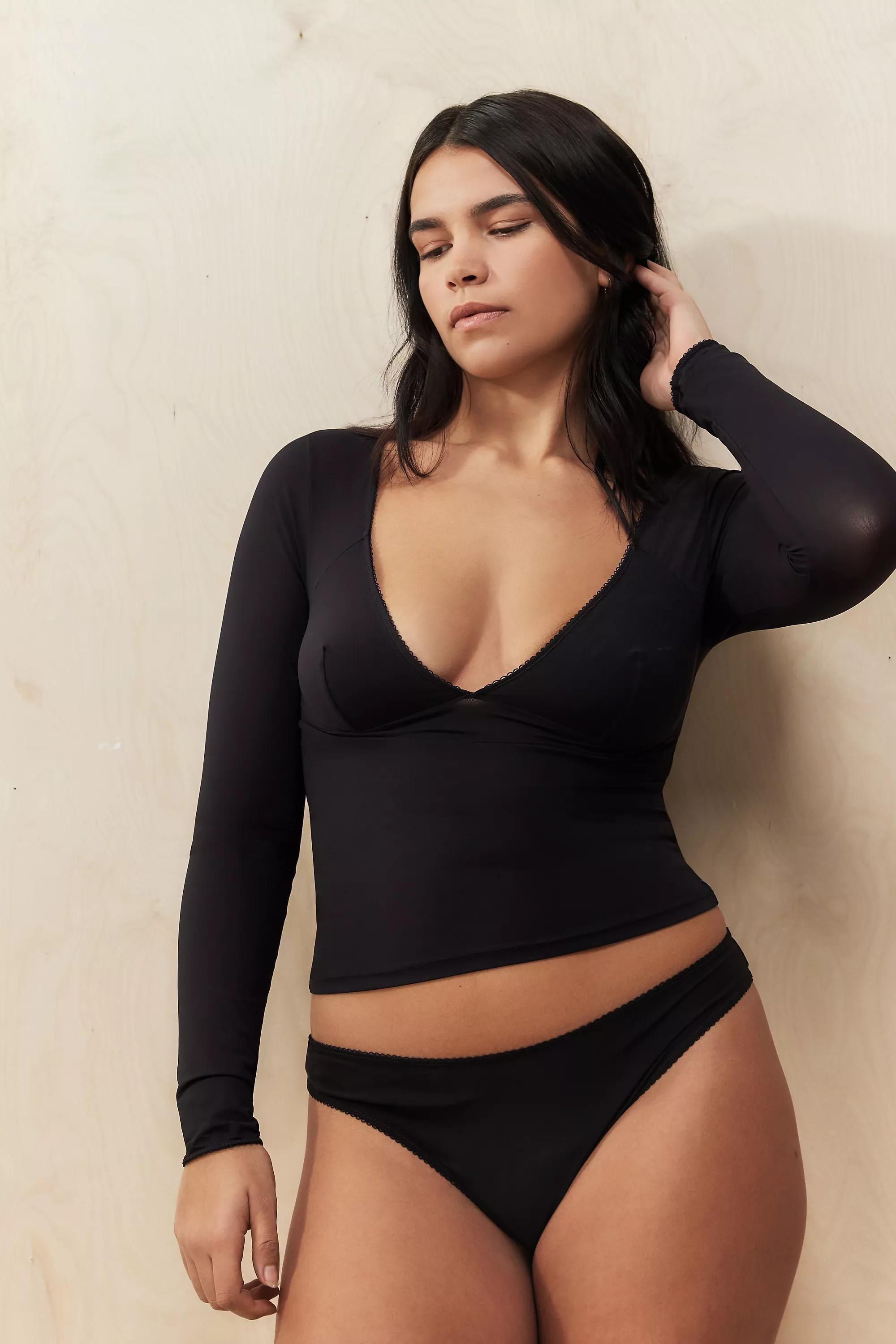 Black Out From Under Je Taime V-Neck Long Sleeve Top, , large image number 2