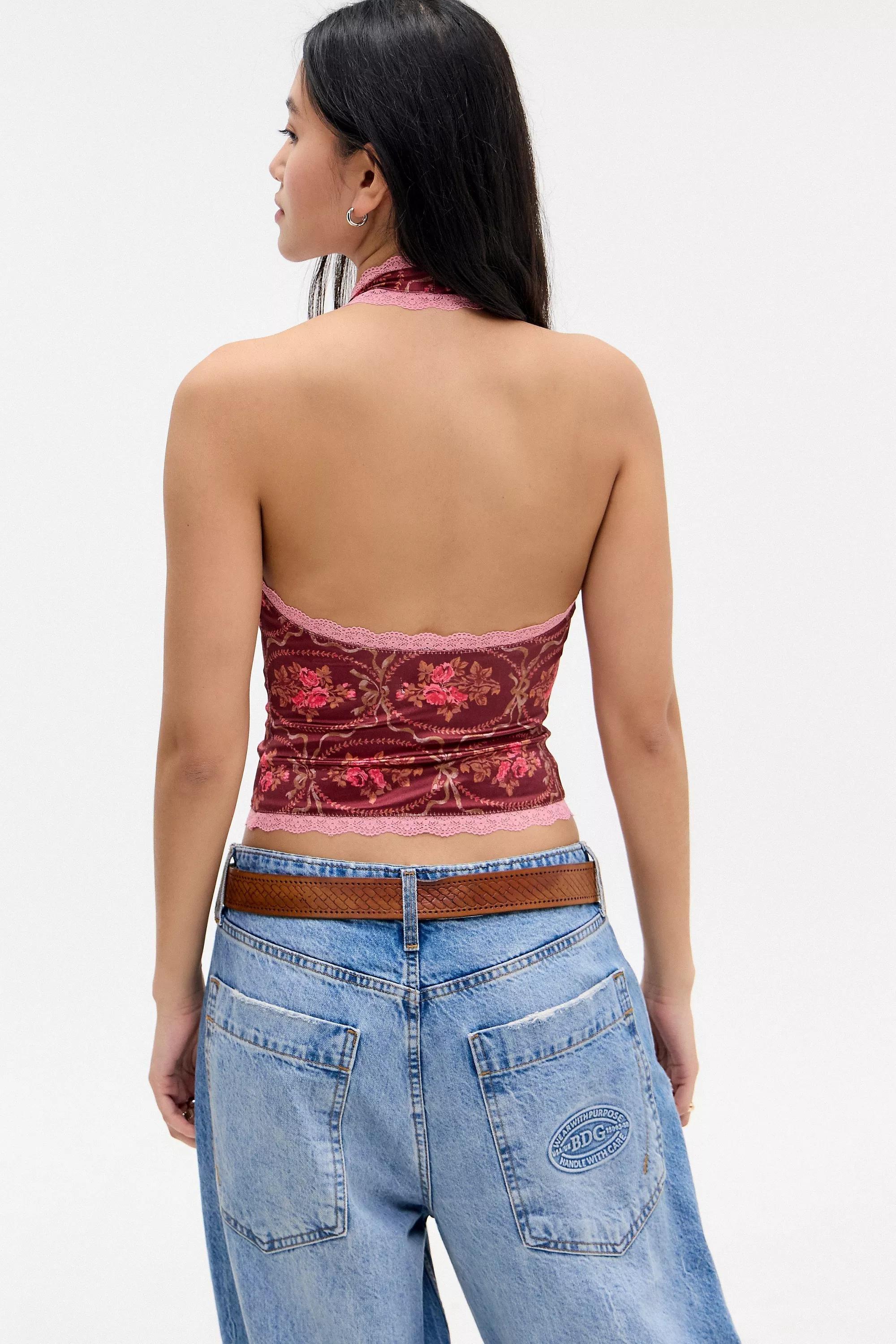 Red Kimchi Blue Halter neck Top, , large image number 2