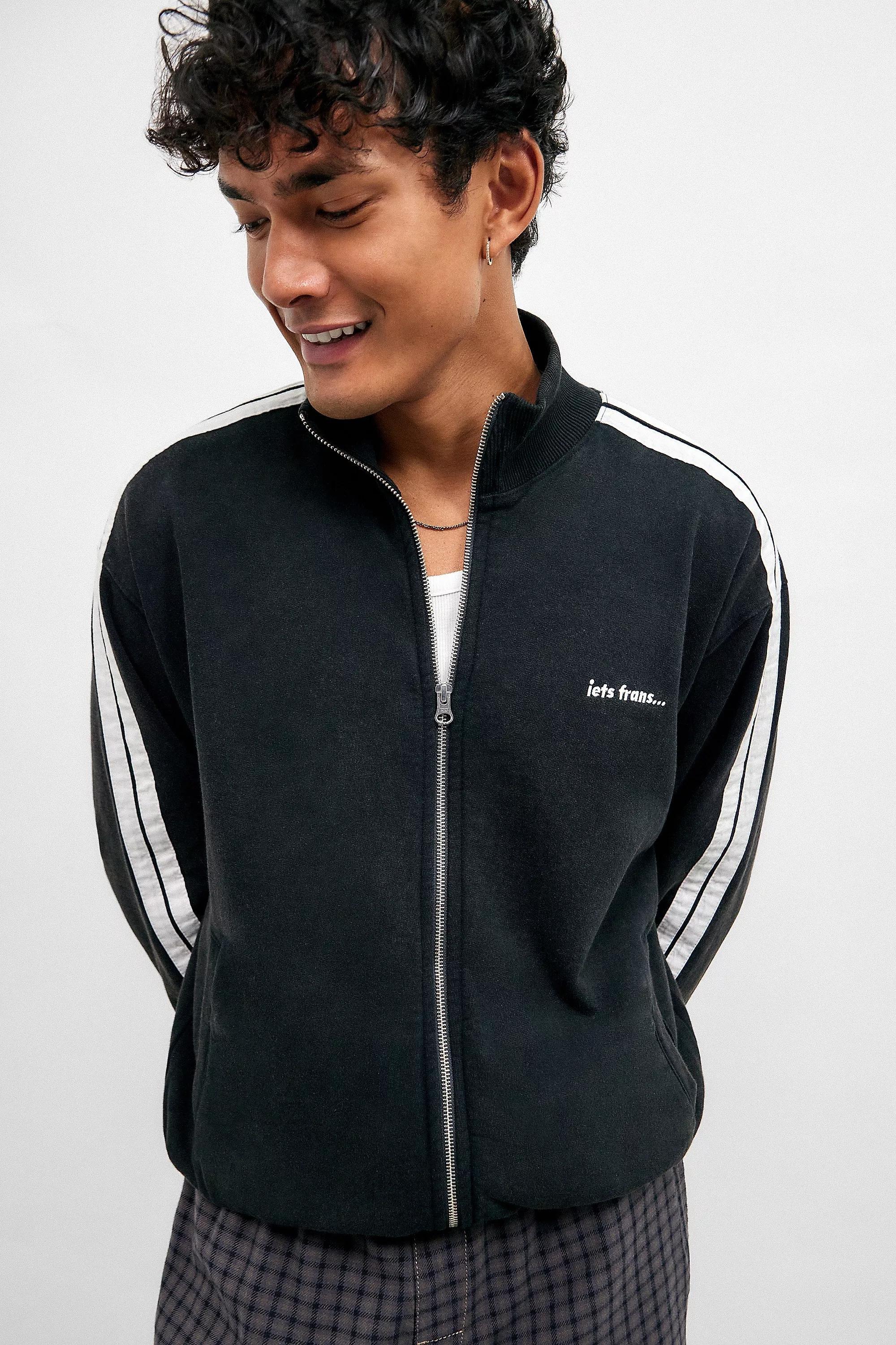 Black Iets Frans...Teddi Taped Track Top, , large image number 0