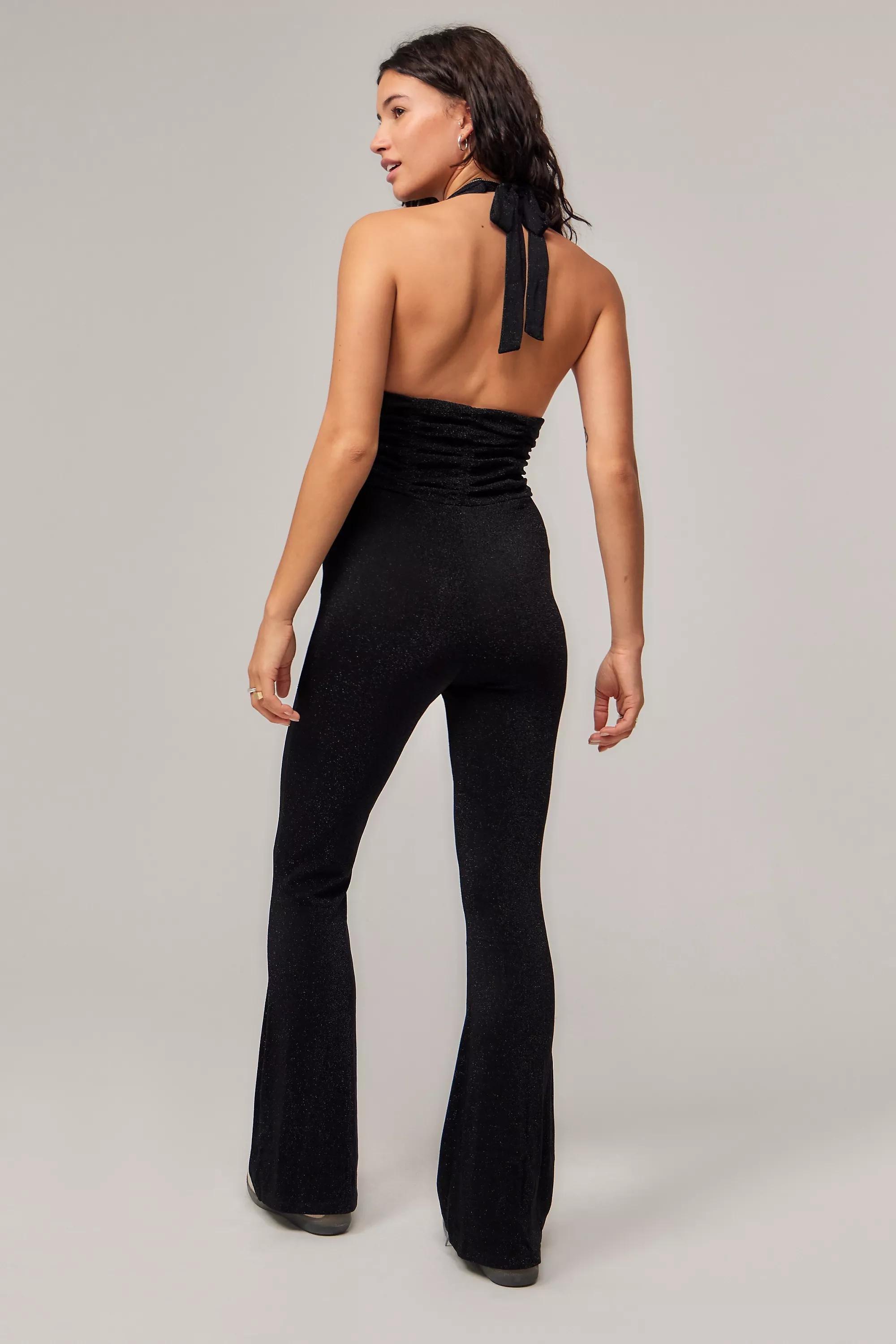 Black Silence + Noise Aston Halter Jumpsuit, , large image number 3