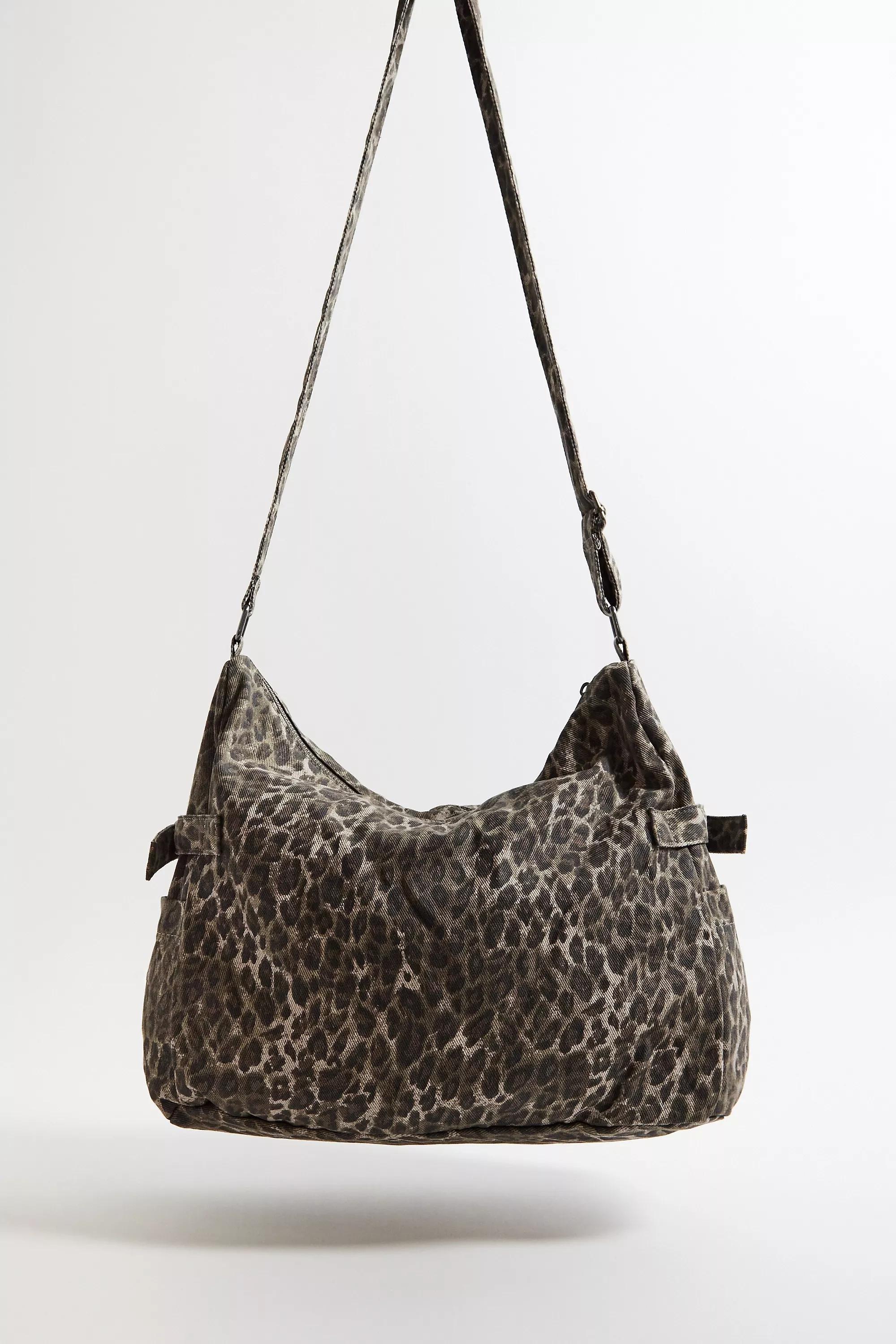 Brown Bdg Printed Sling Bag, BRN, large image number 3