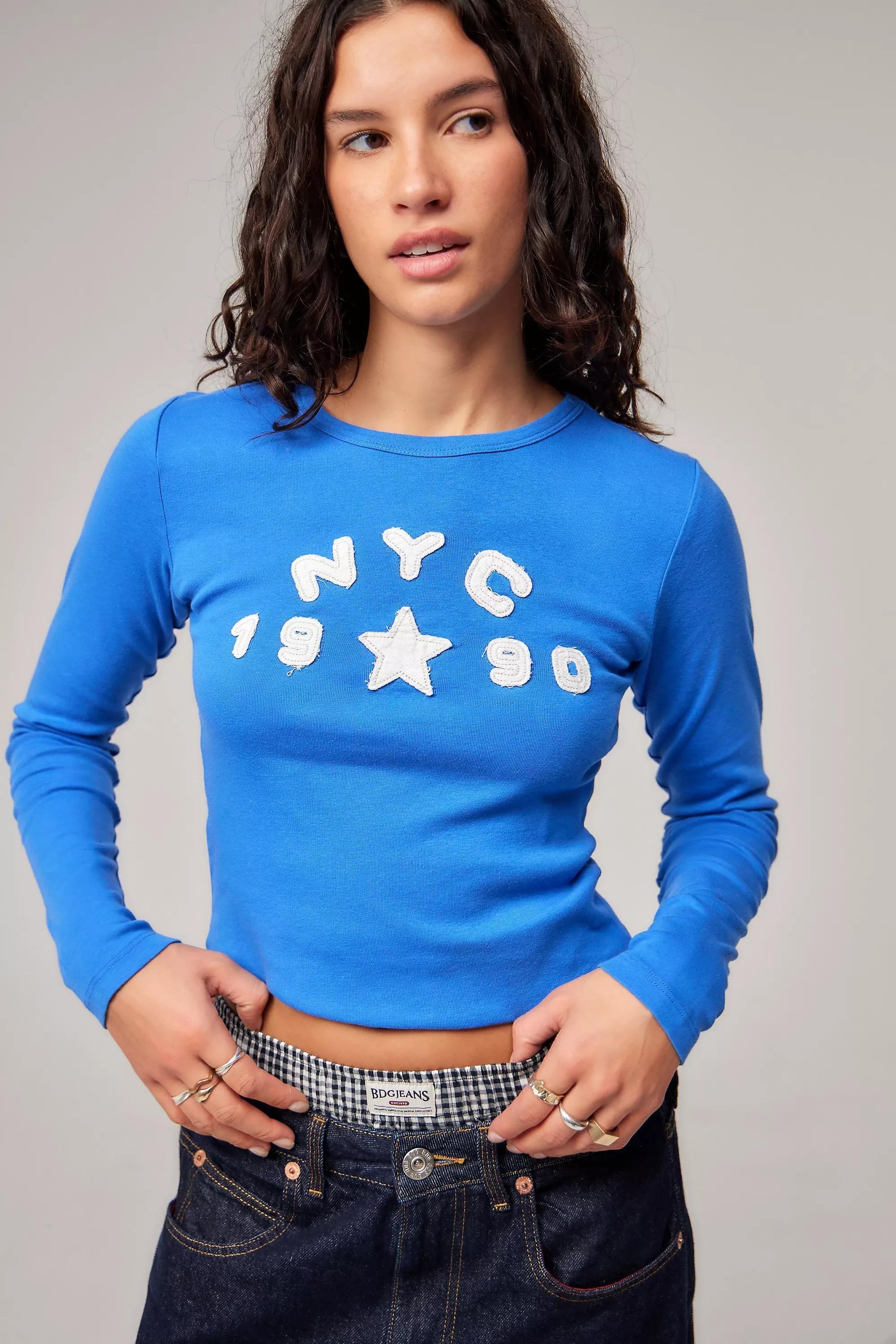 Blue Bdg Nyc 1990 Long-Sleeved T-Shirt, , large image number 0