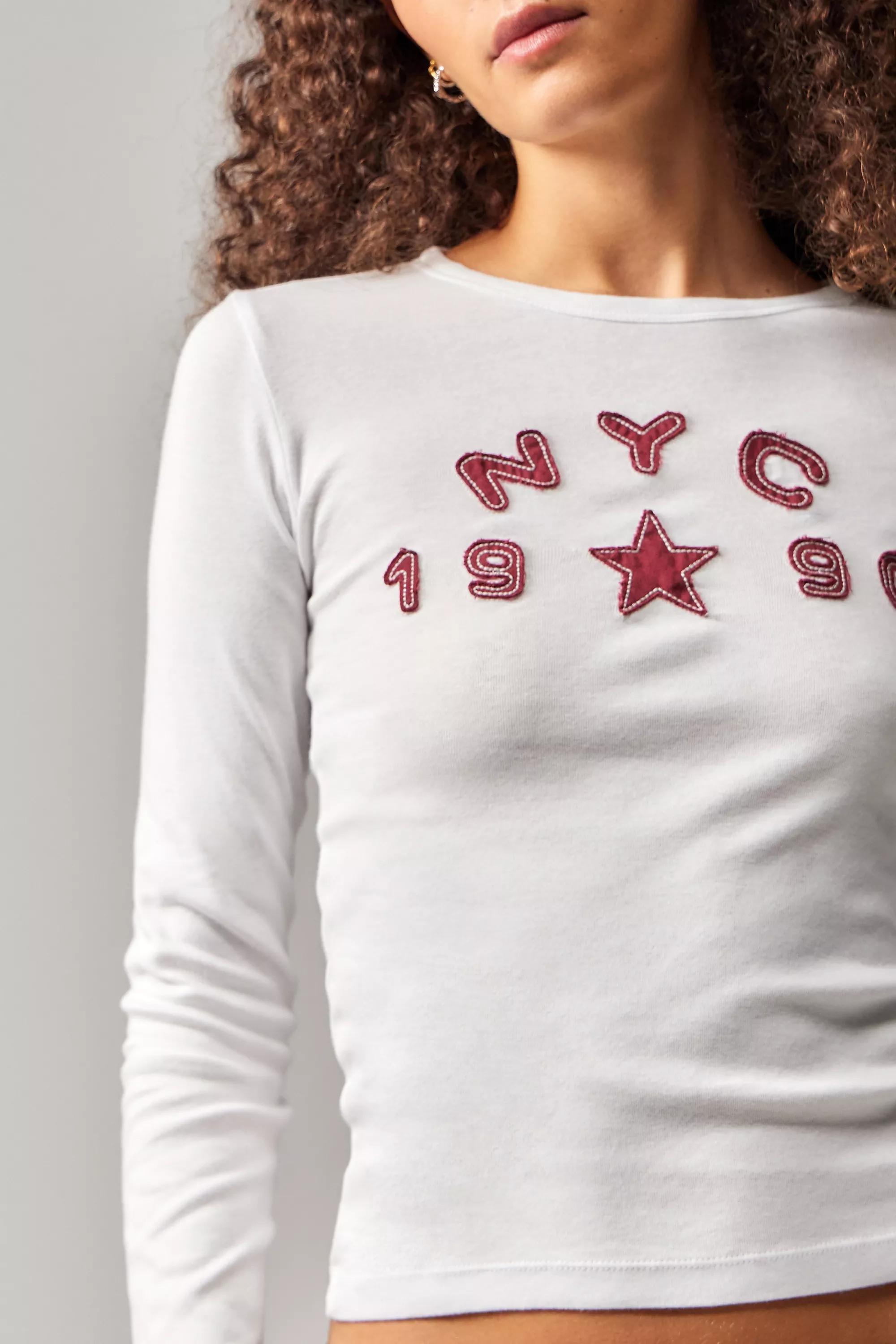 White Bdg Nyc 1990 Long Sleeve T-Shirt, , large image number 2