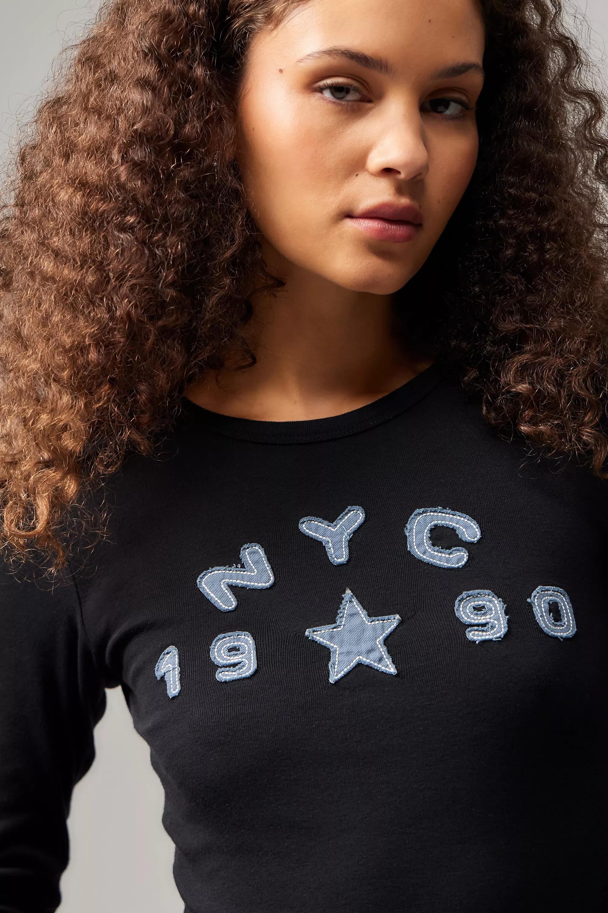 Black Bdg Nyc 1990 Long Sleeve T-Shirt, , large image number 1